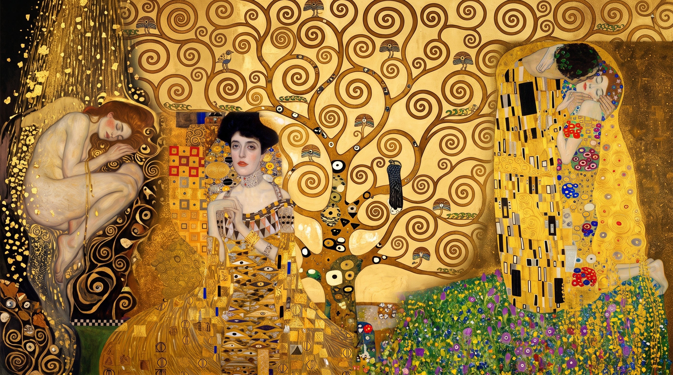 Gustav Klimt – Gold, Pattern, and Sensual Beauty