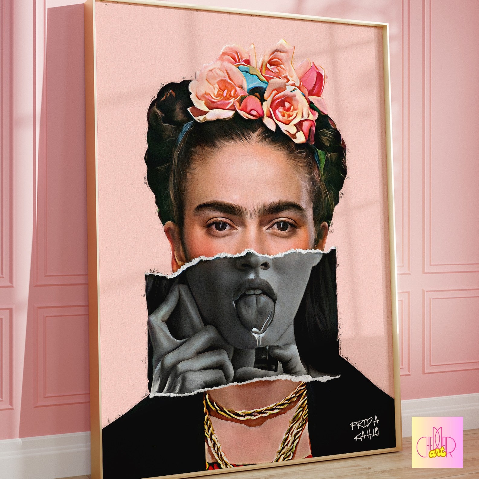 Poster "Frida Kahlo - portrait", avant-garde, contemporary art