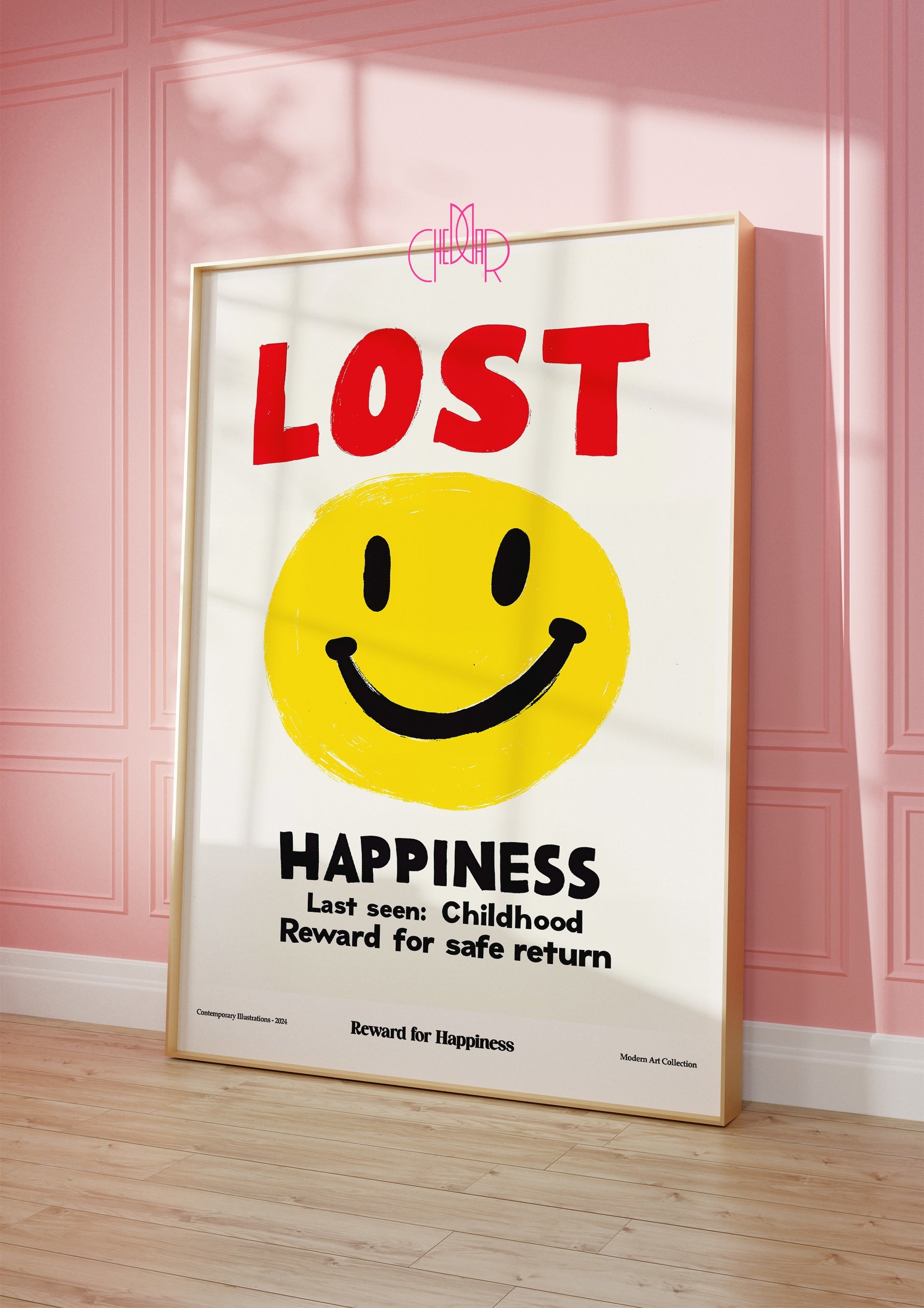 Modernist poster, Lost Happiness, lost happiness