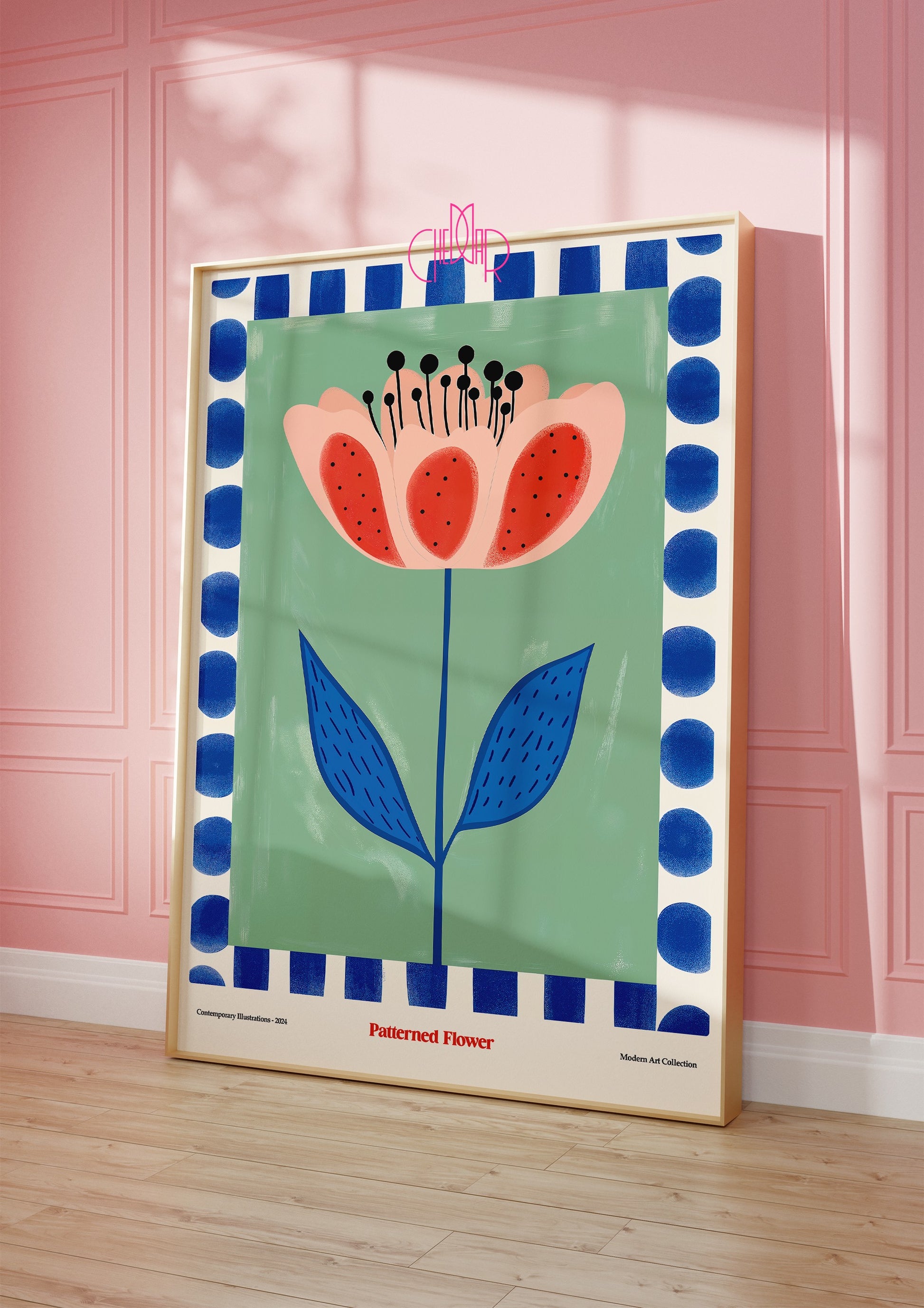 Blooming Flower Poster, Modern Art Collection, contemporary art