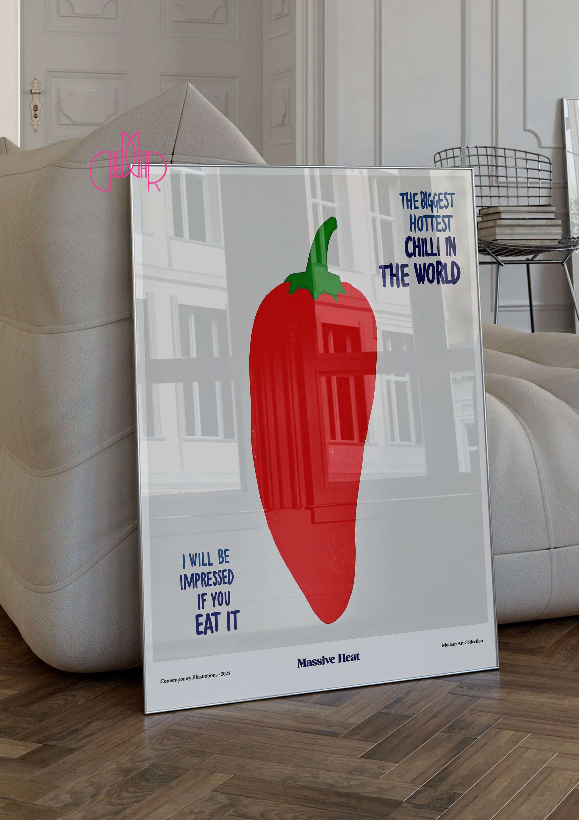 The Biggest Hottest Chilli in the World poster, modernism