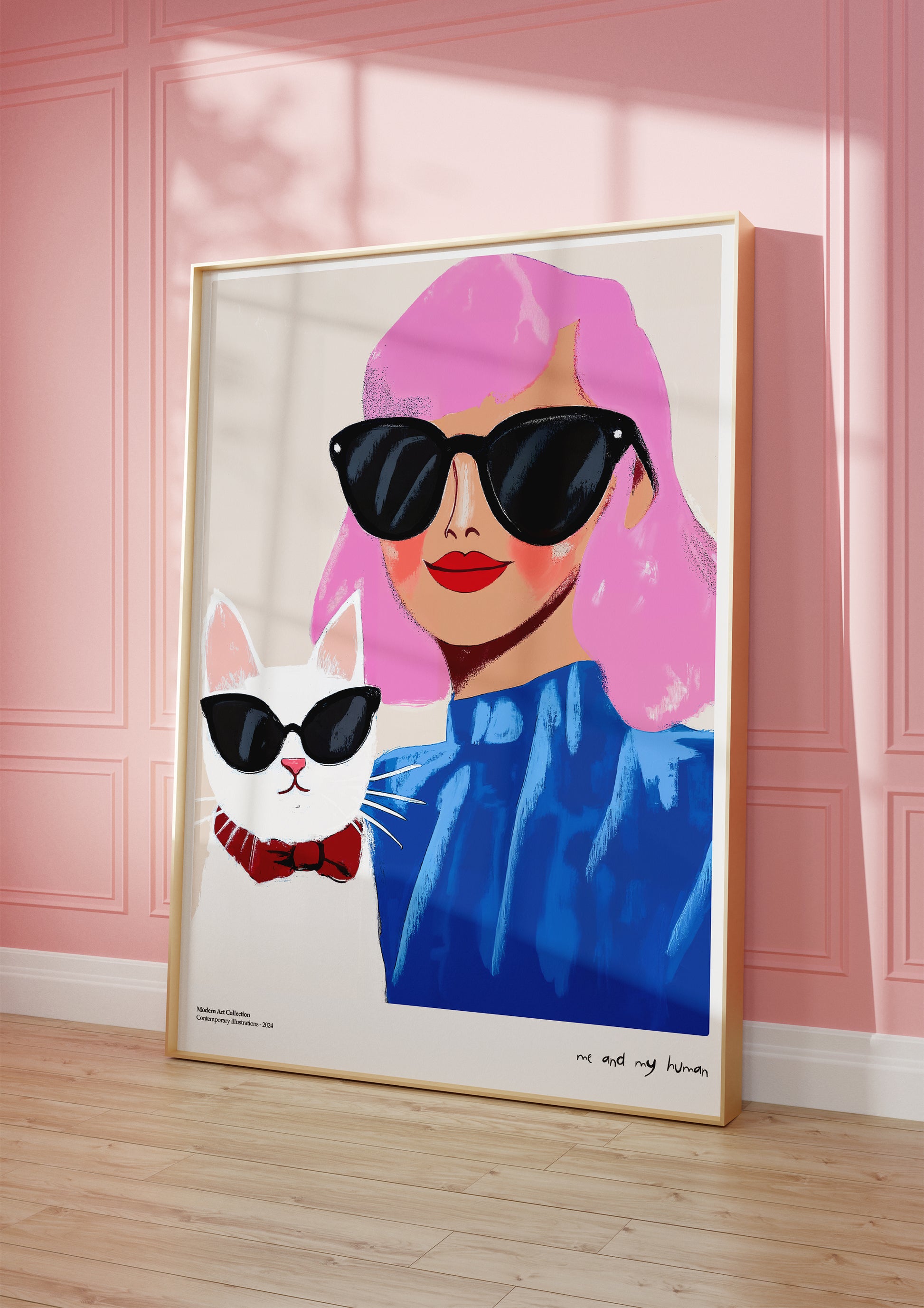 “Me and My Human” Poster – A stylish duo that will steal your heart!