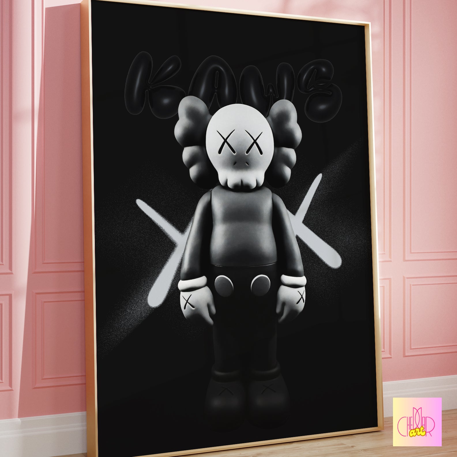 KAWS – Grey Companion: Monochromatic Design Icon