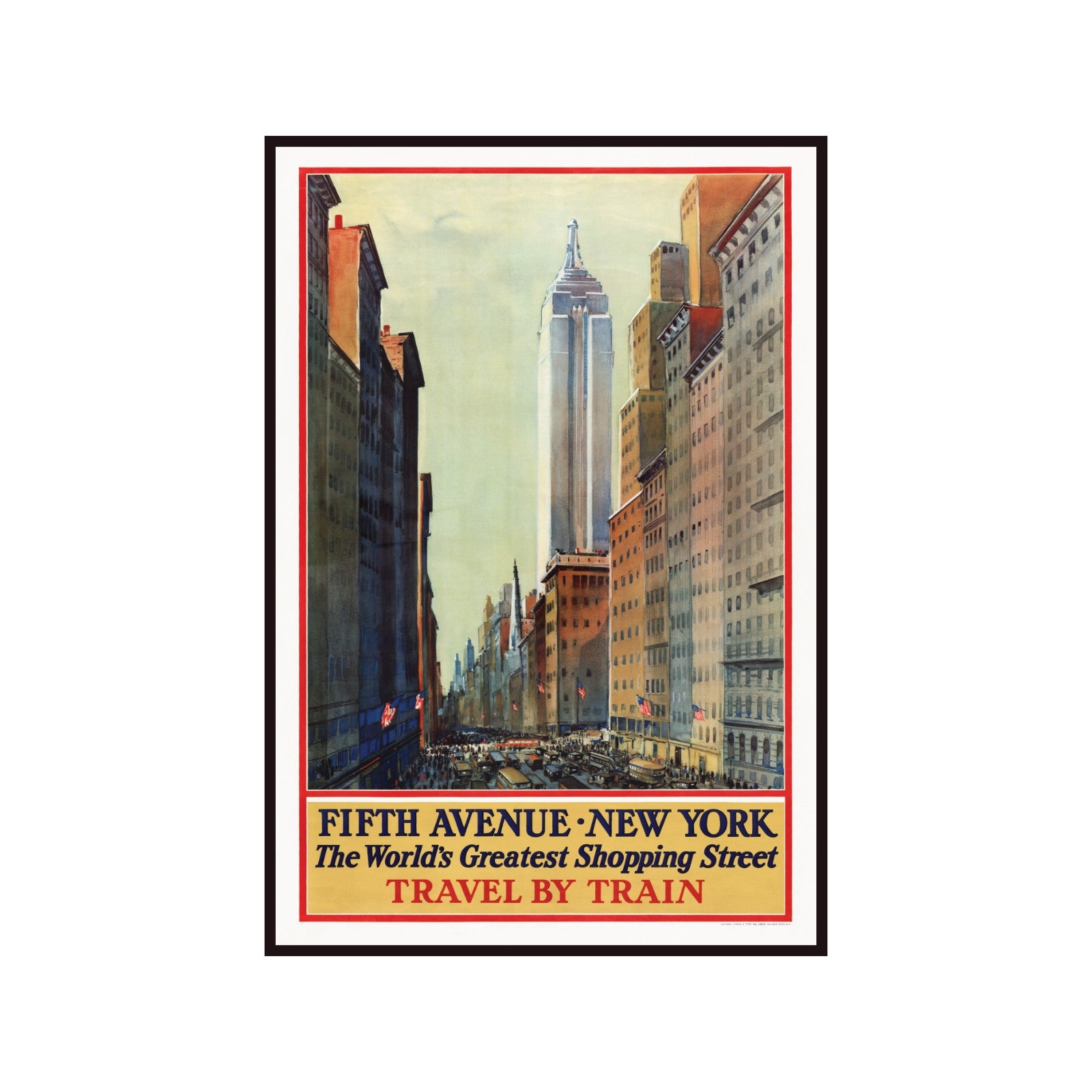 Retro Poster - Fifth Avenue, New York - The World's Greatest Shopping Street, 1920s