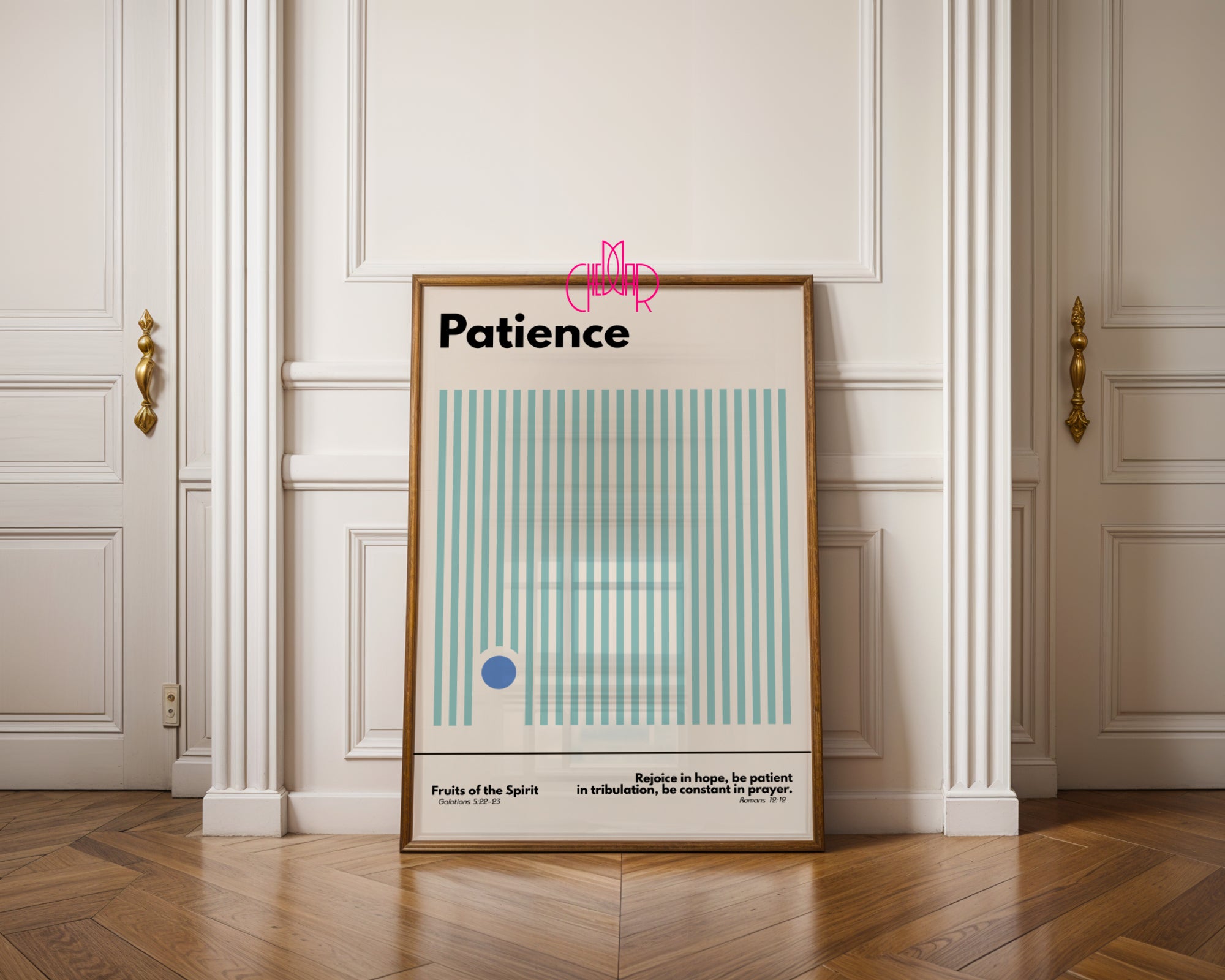 Poster from the Bauhaus series - Gifts of the Holy Spirit - patience