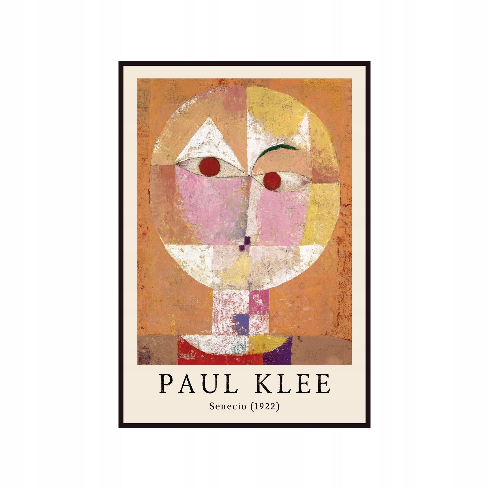 Paul Klee Senecio poster 1922, abstraction, cubism, art