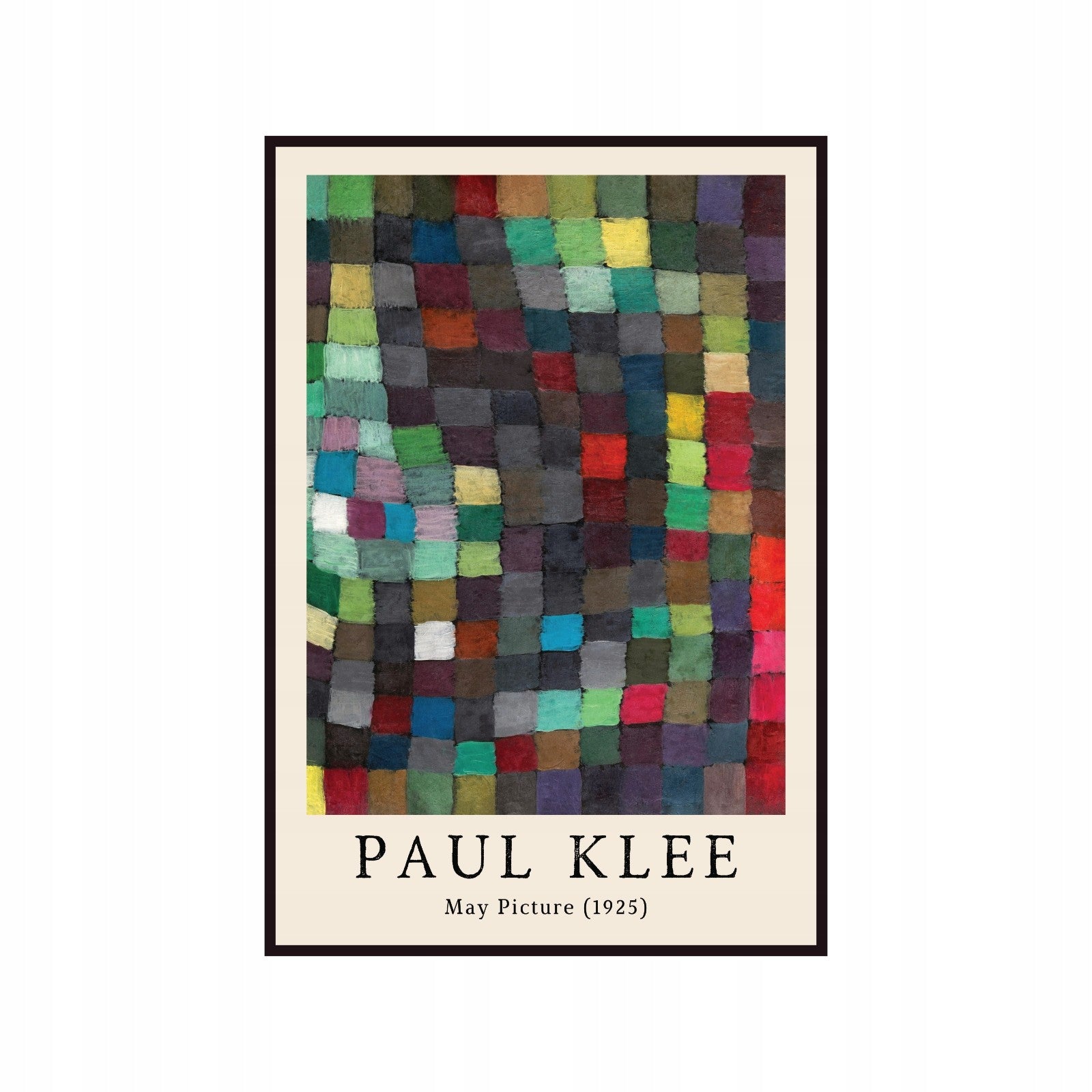Paul Klee May Picture 1925 poster, cubism, abstraction, squares