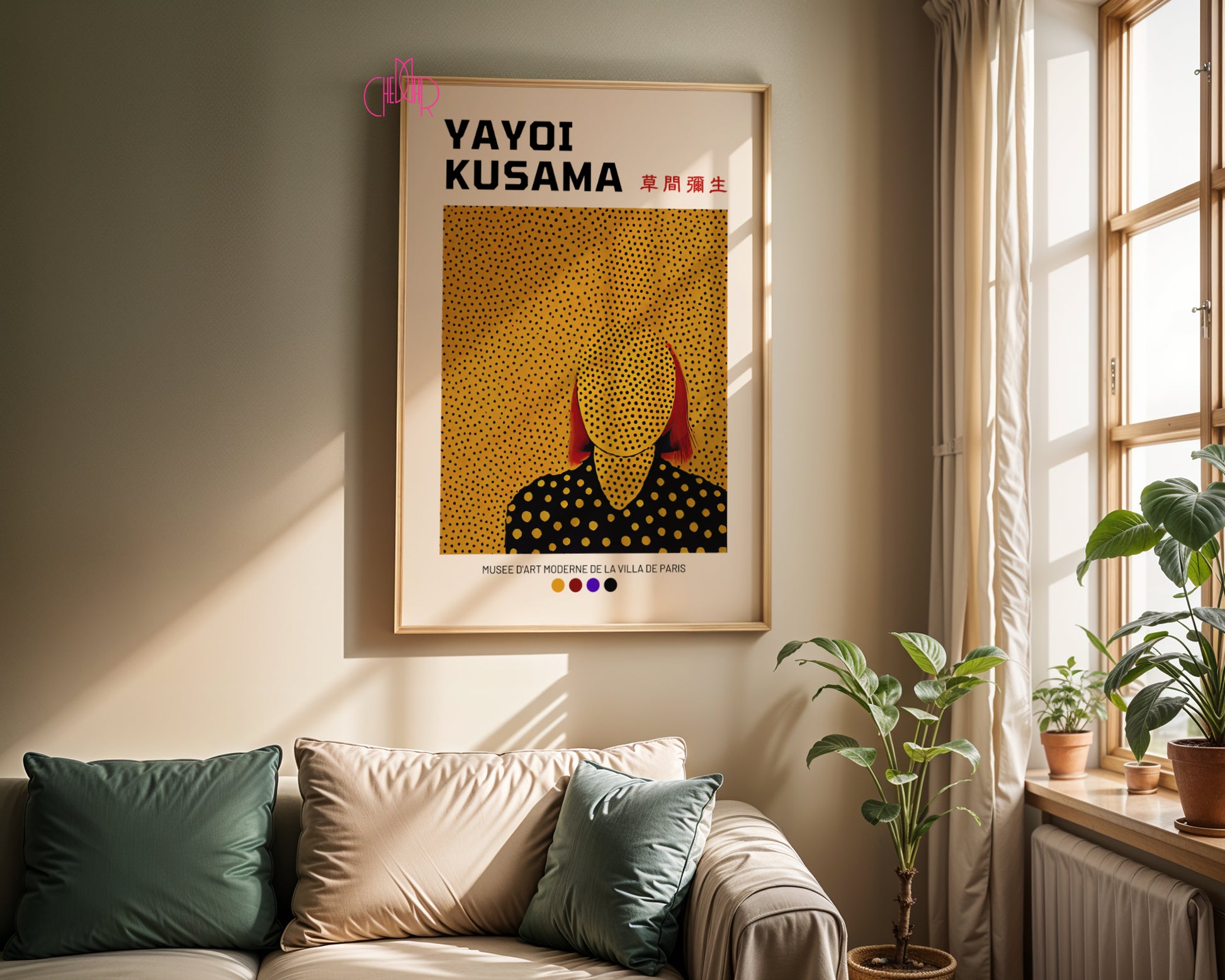 Yayoi Kusama – Yellow Infinity Dots: Mesmerizing Self-Portrait