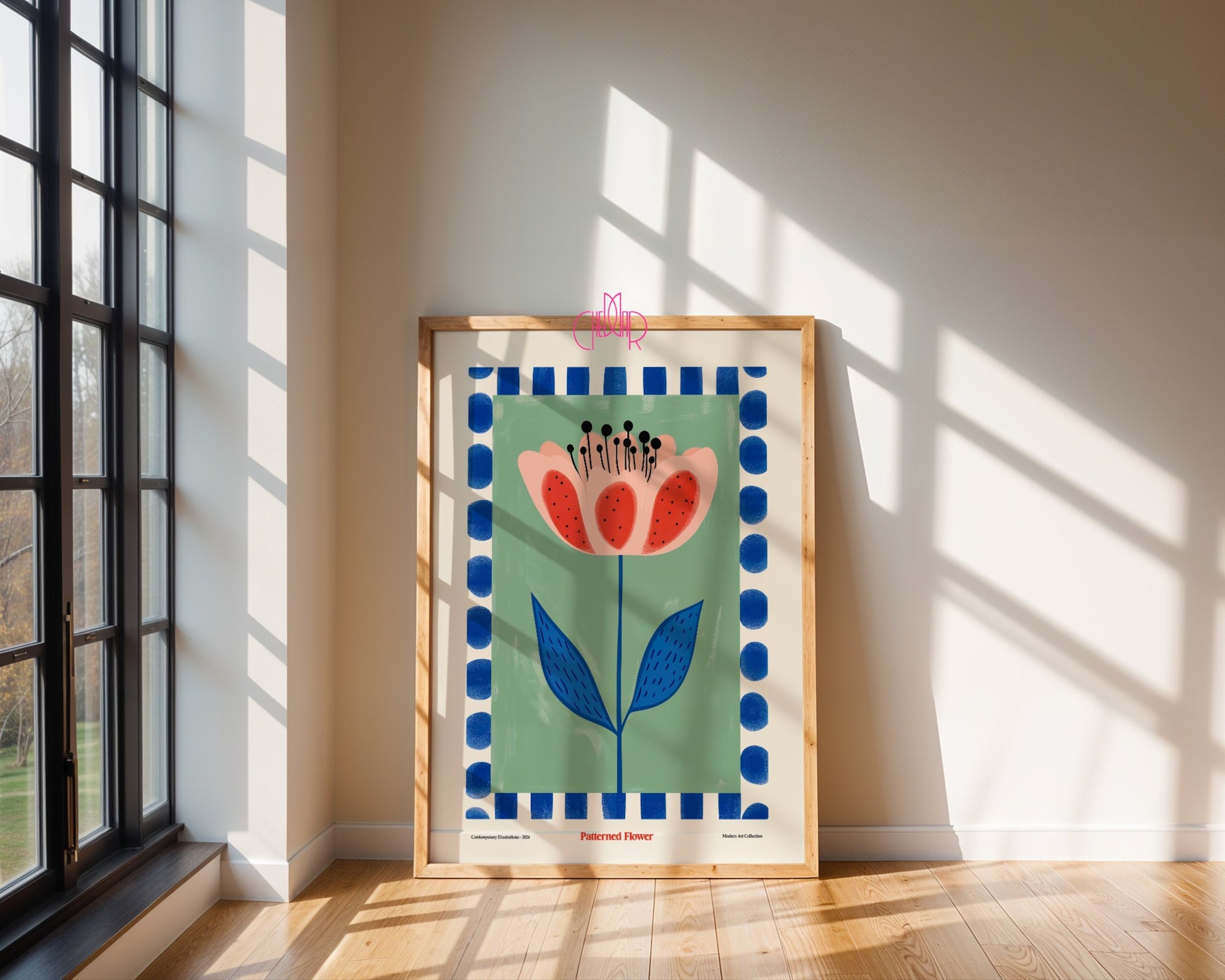 Blooming Flower Poster, Modern Art Collection, contemporary art