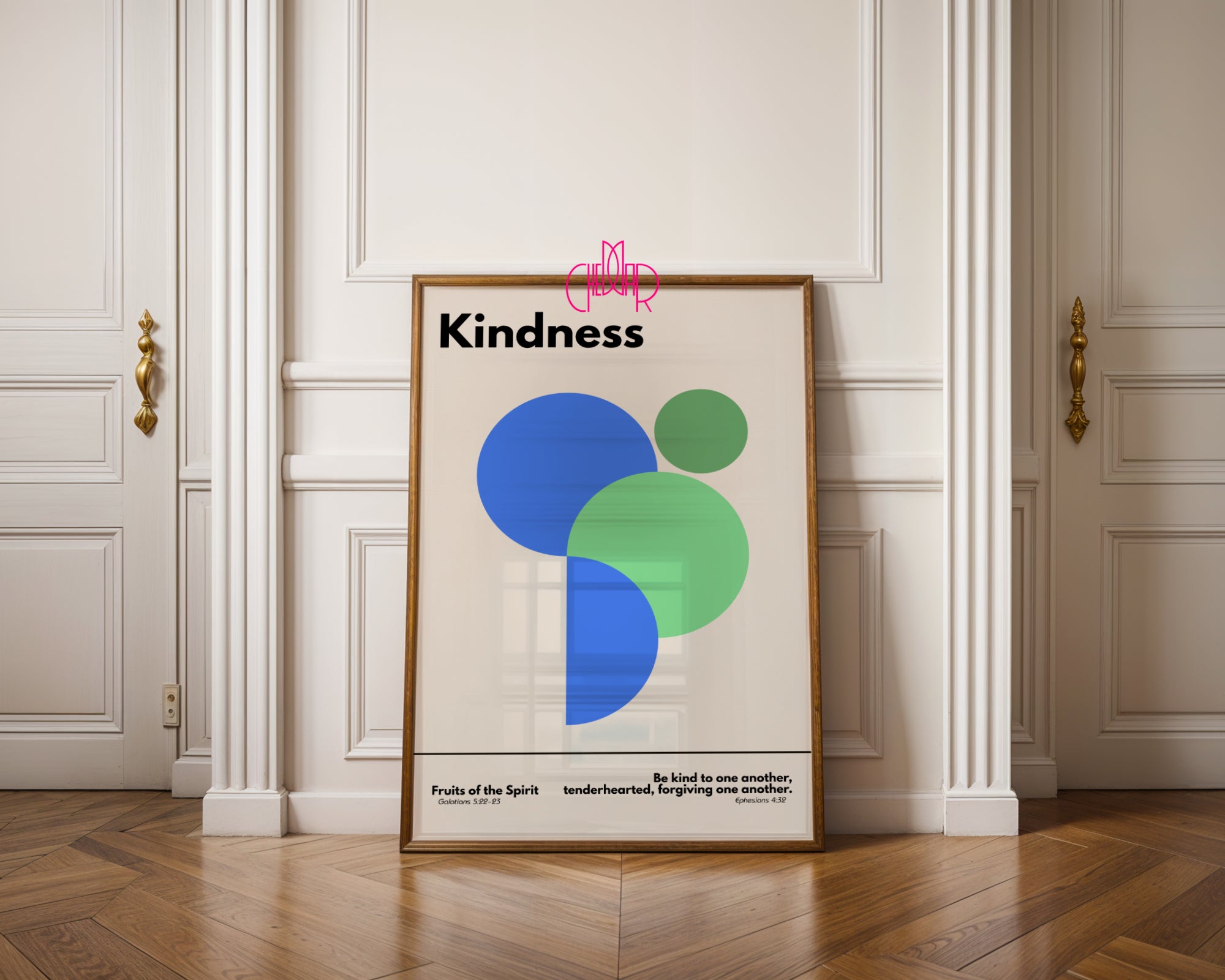 Poster from the Bauhaus series, Gifts of the Holy Spirit - kindness