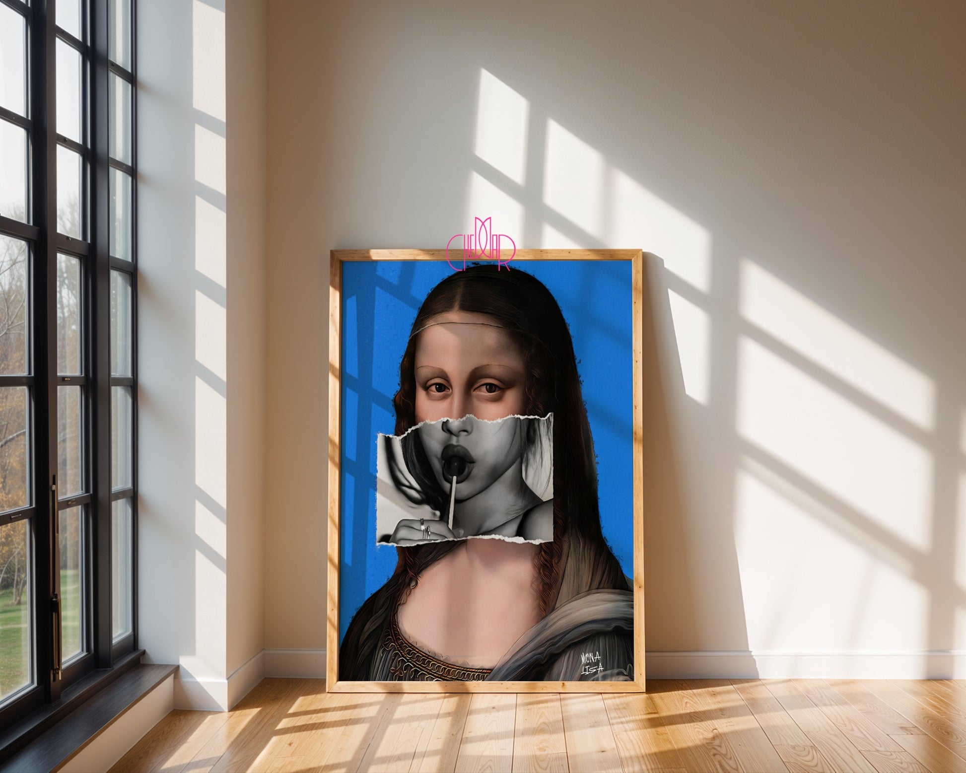 Avant-Garde Poster "Mona Lisa", contemporary art, avant-garde art