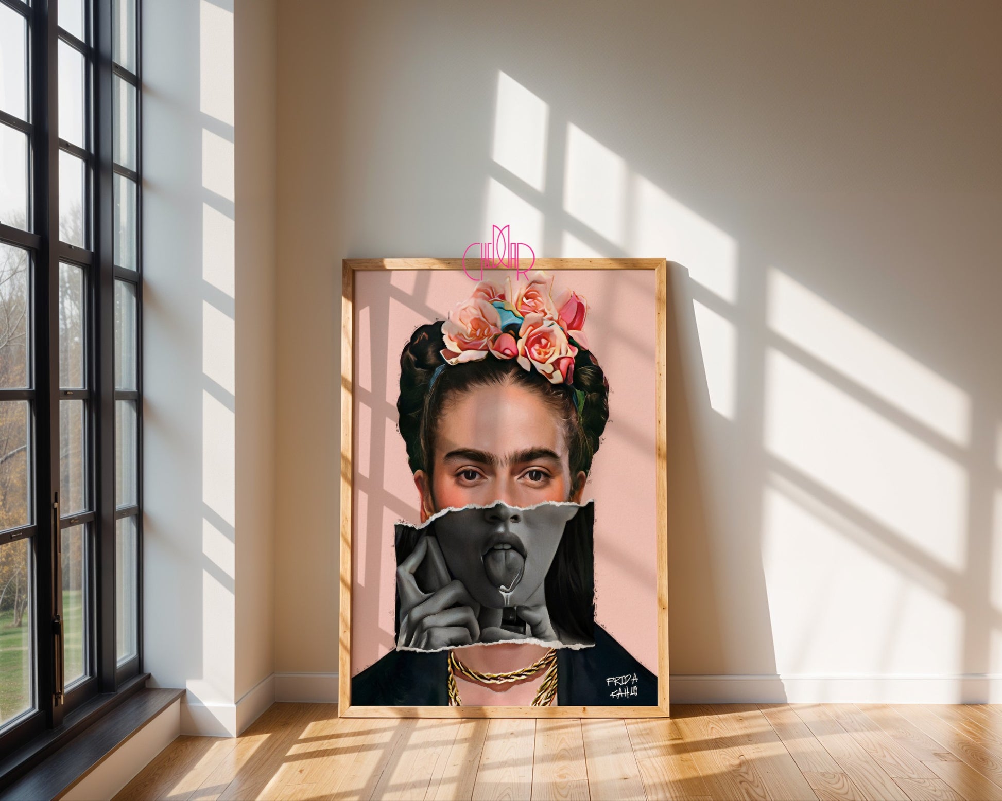 Poster "Frida Kahlo - portrait", avant-garde, contemporary art