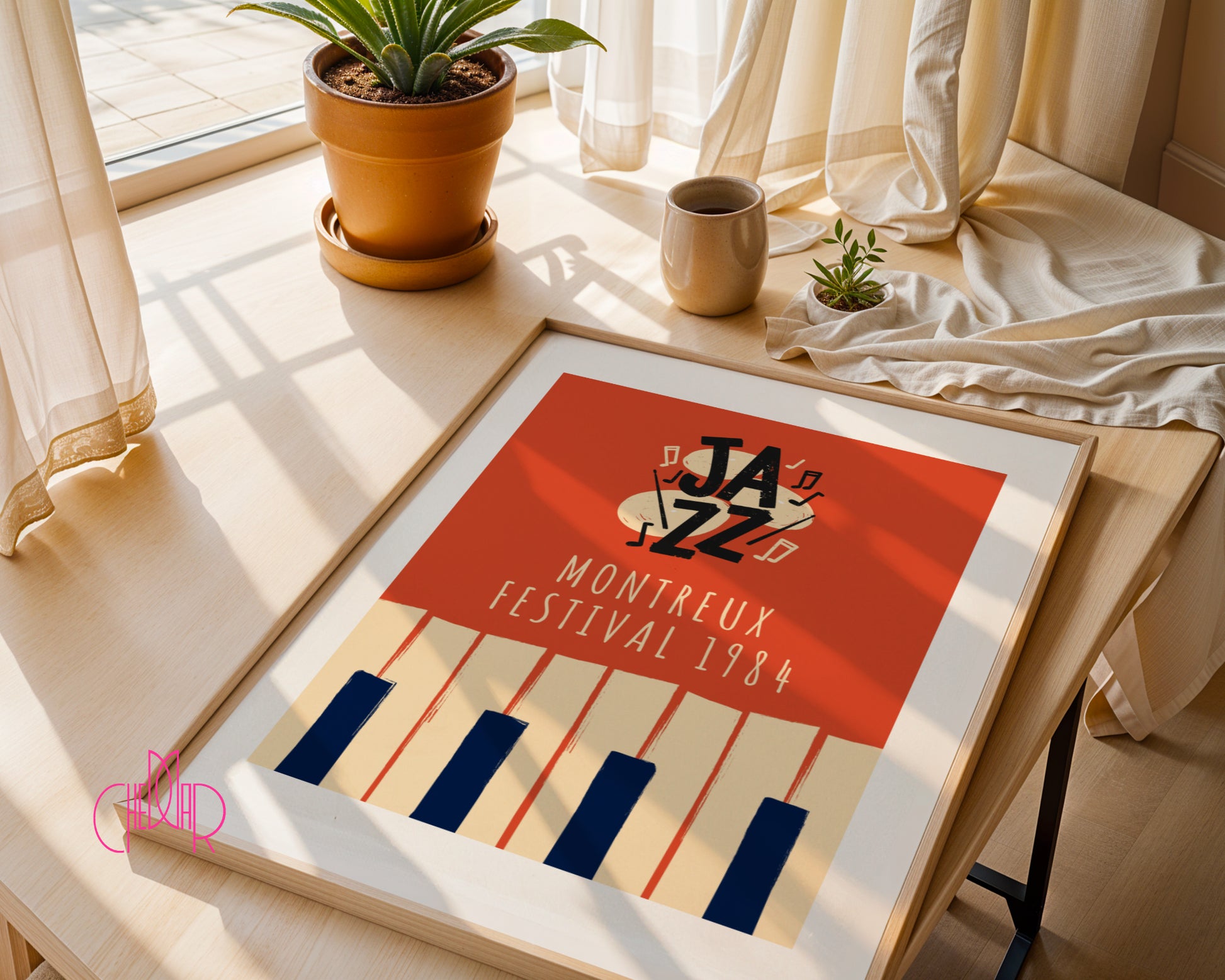 Music poster from the All That Jazz series, Montreux 1984