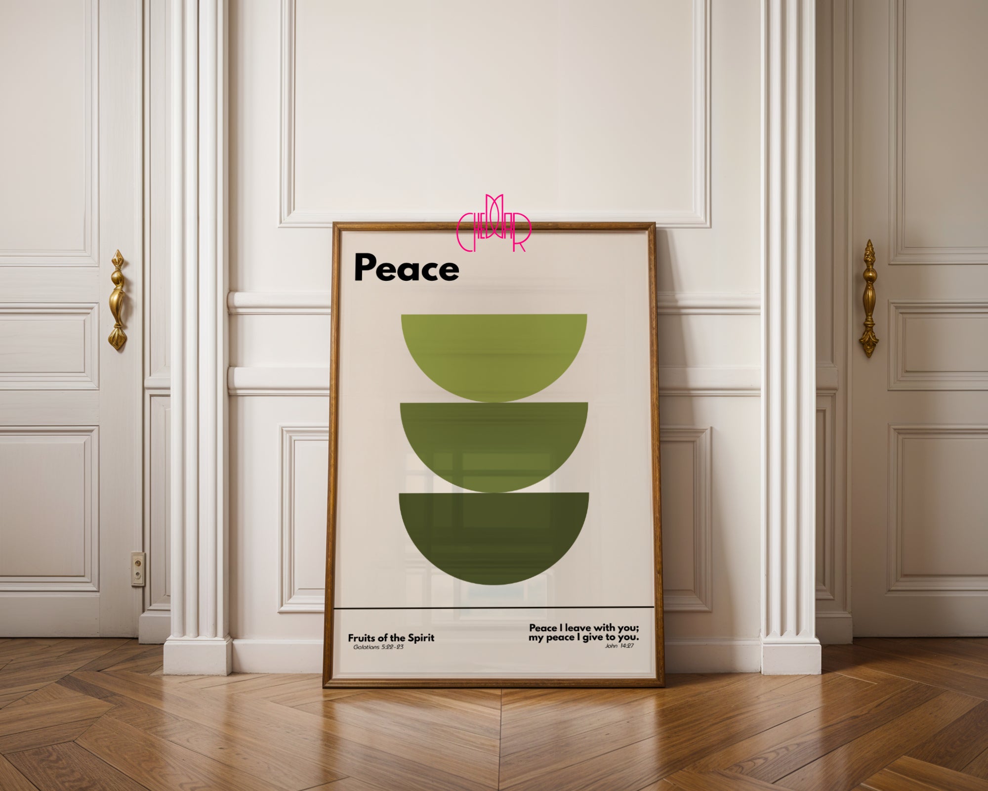 Poster from the Bauhaus series - Gifts of the Holy Spirit - peace