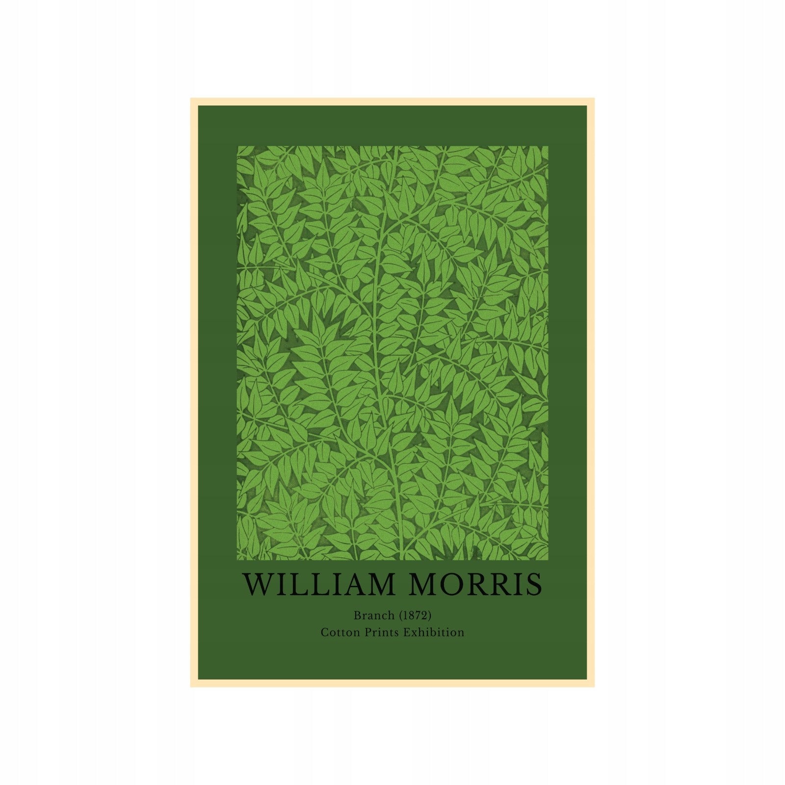William Morris – Cotton Prints Exhibition, Branch 1872 poster