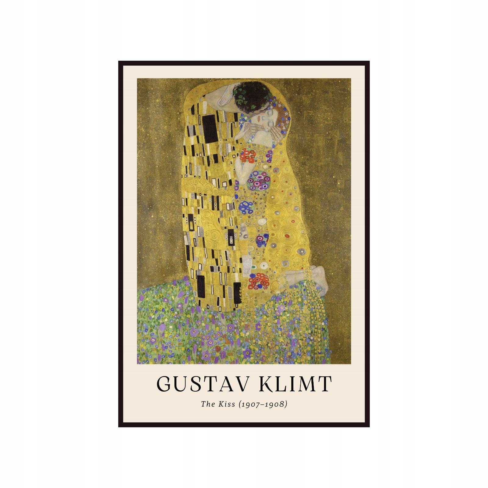 Poster Poster Gustav Klimt The Kiss, kiss, painting, gold