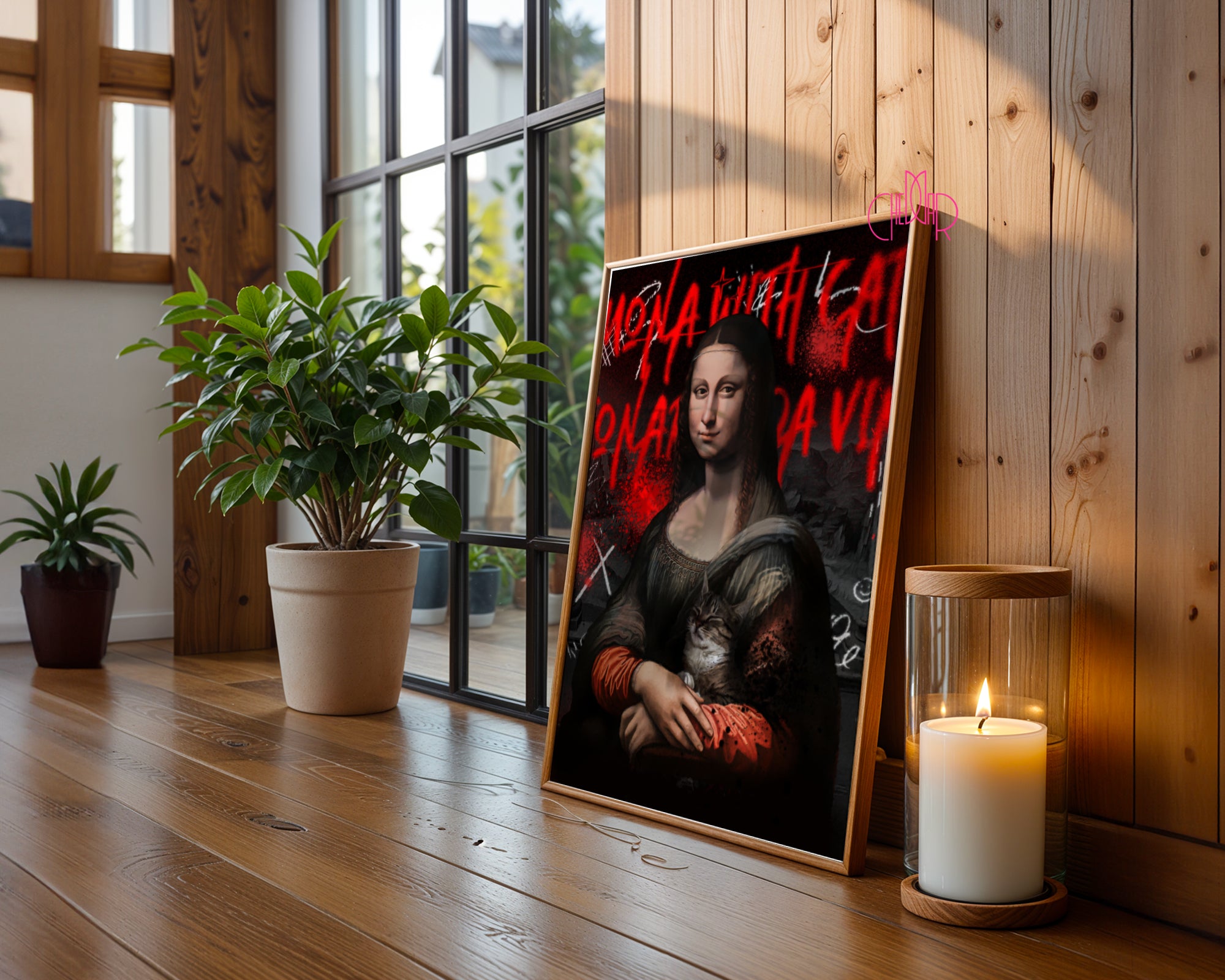 Avant-Garde Poster "Mona Lisa", contemporary art, avant-garde art