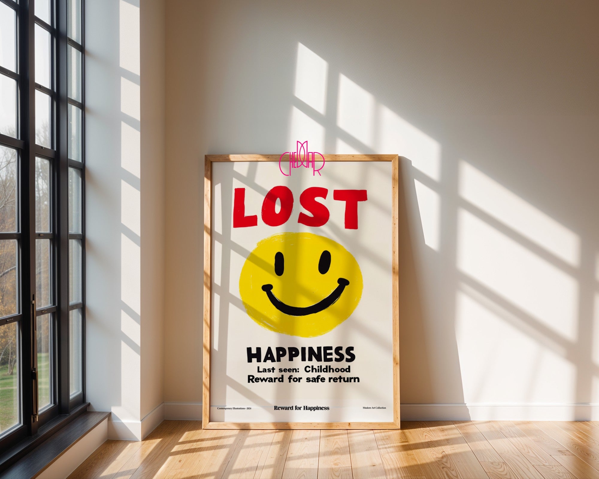 Modernist poster, Lost Happiness, lost happiness