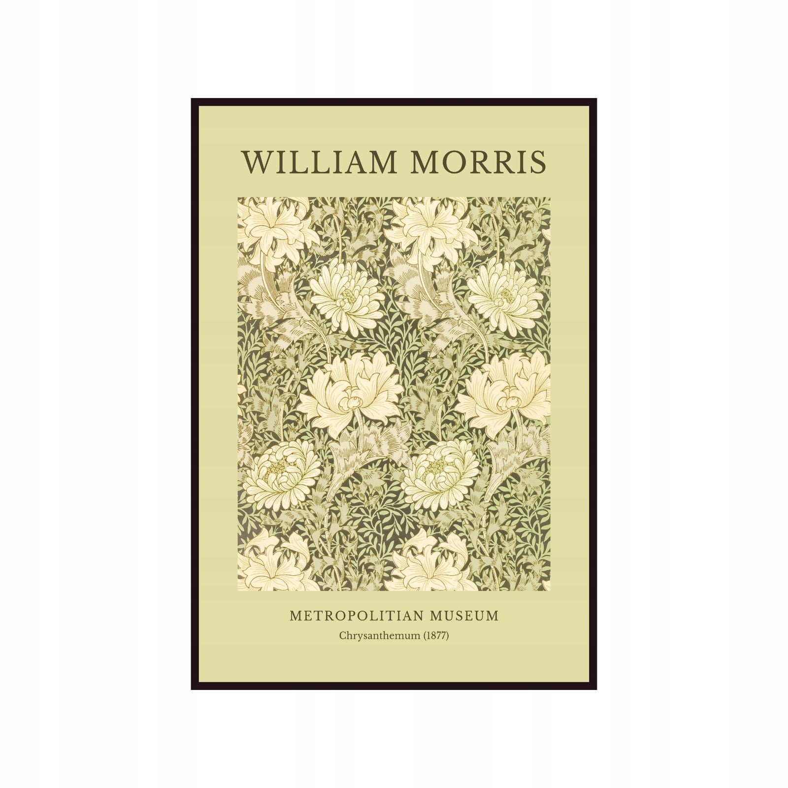 William Morris Metropolitan Museum poster, Chrysanthemum