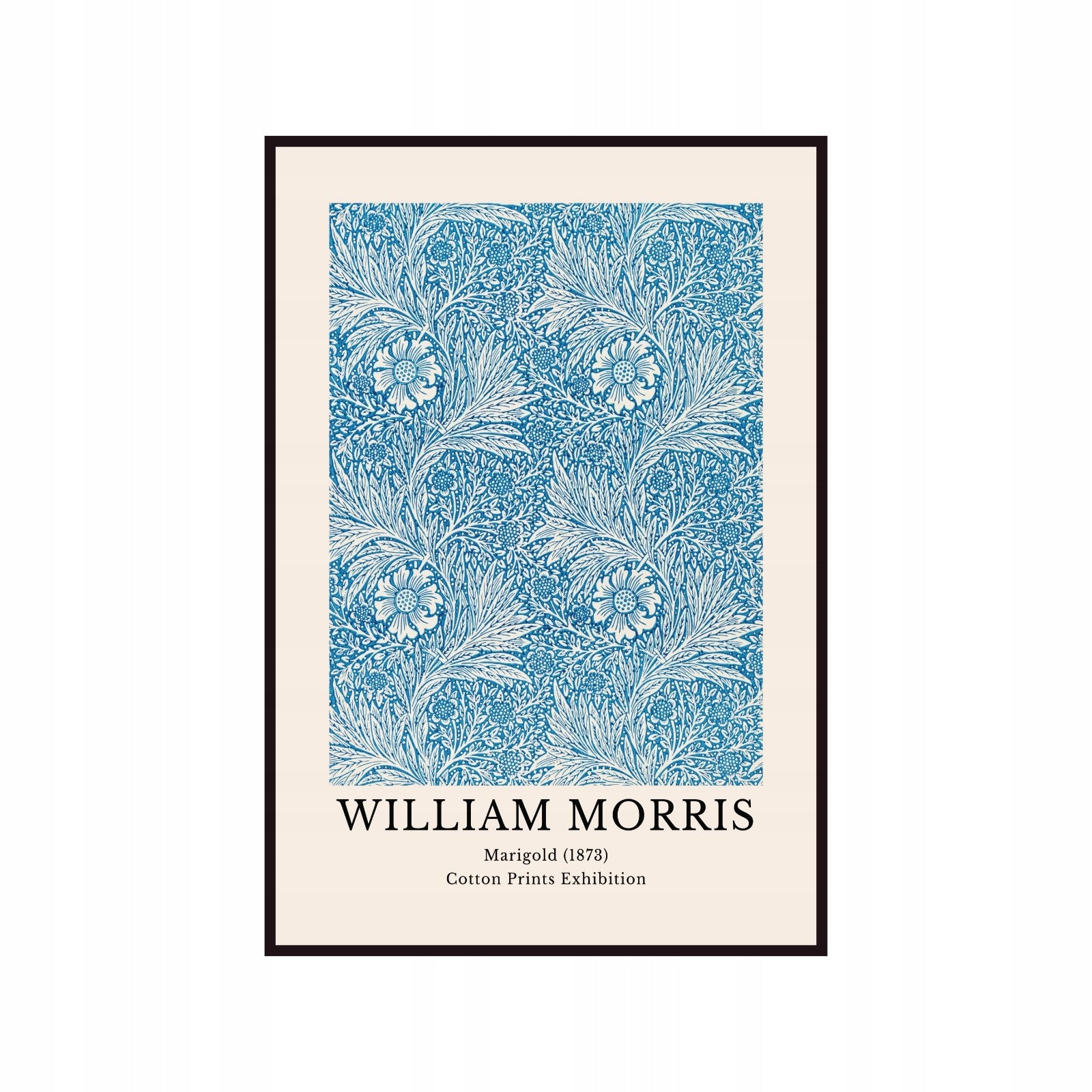 William Morris – Marigold, Cotton Print Exhibition 1873 poster