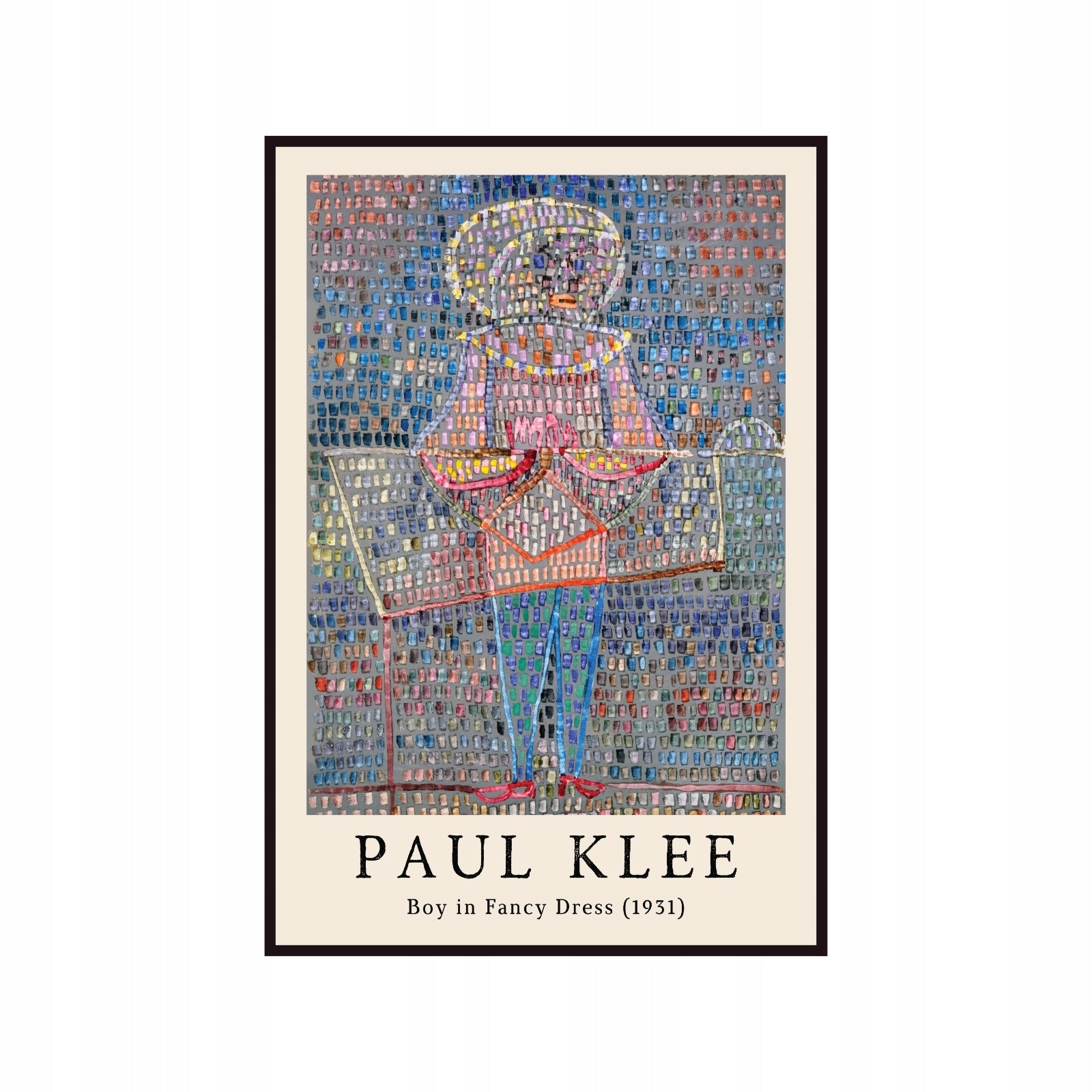 Paul Klee poster Boy in a Dress 1931, cubism, abstraction 