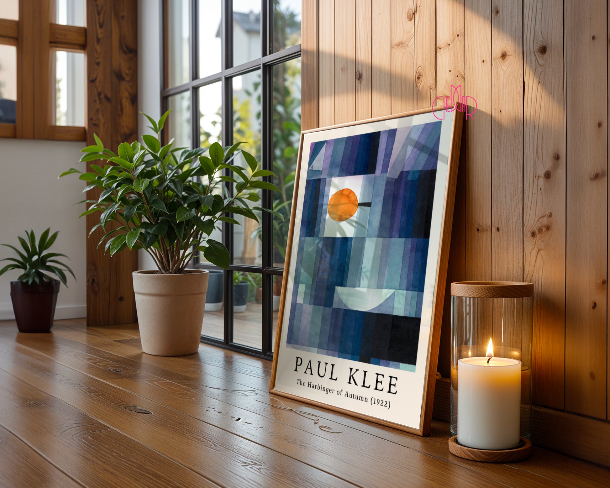 Paul Klee's poster The Harbinger of Autumn 1922, cubism, abstraction