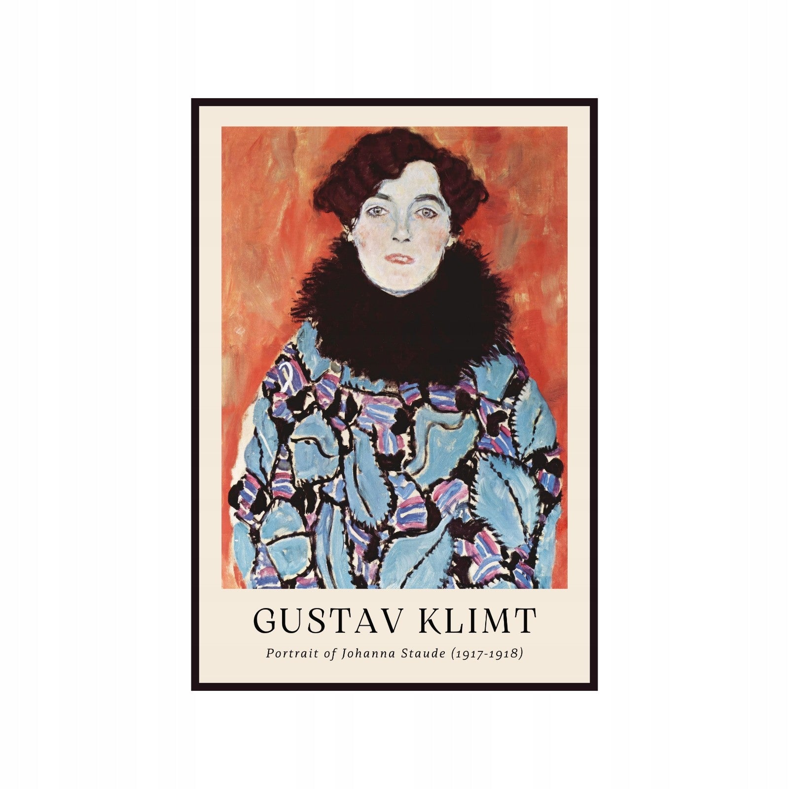 Poster Gustav Klimt portrait of Johanna Staude, modern art