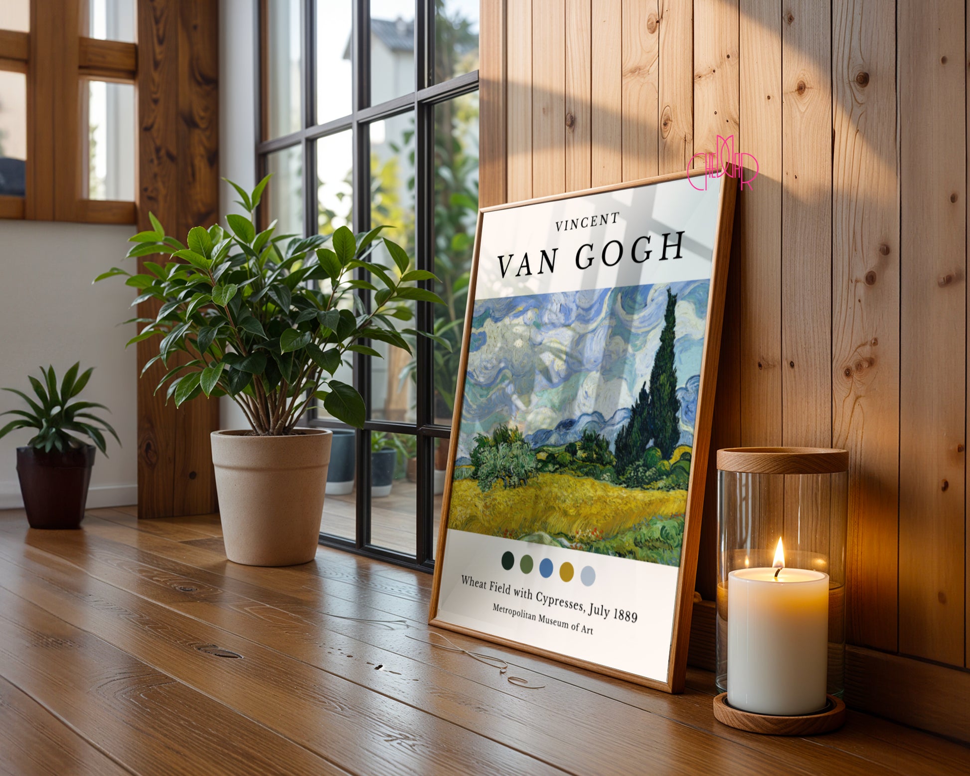 Vincent Van Gogh Wheat Field with Cypresses, New York poster