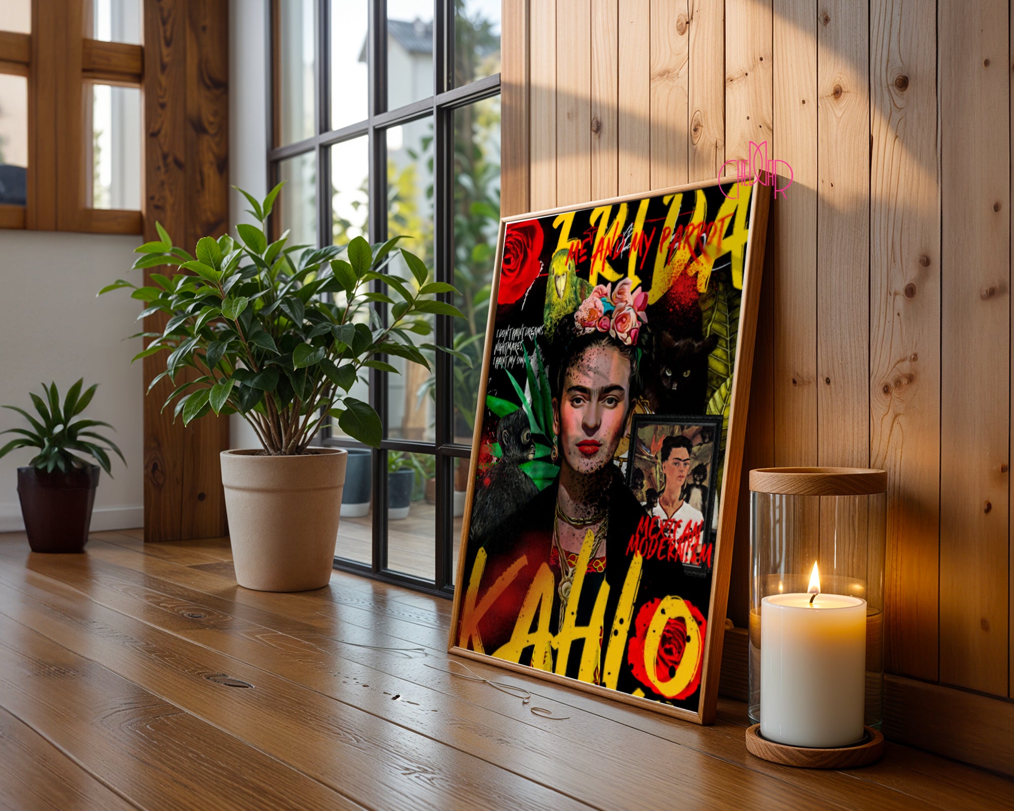 Poster "Frida Kahlo - portrait", avant-garde, contemporary art