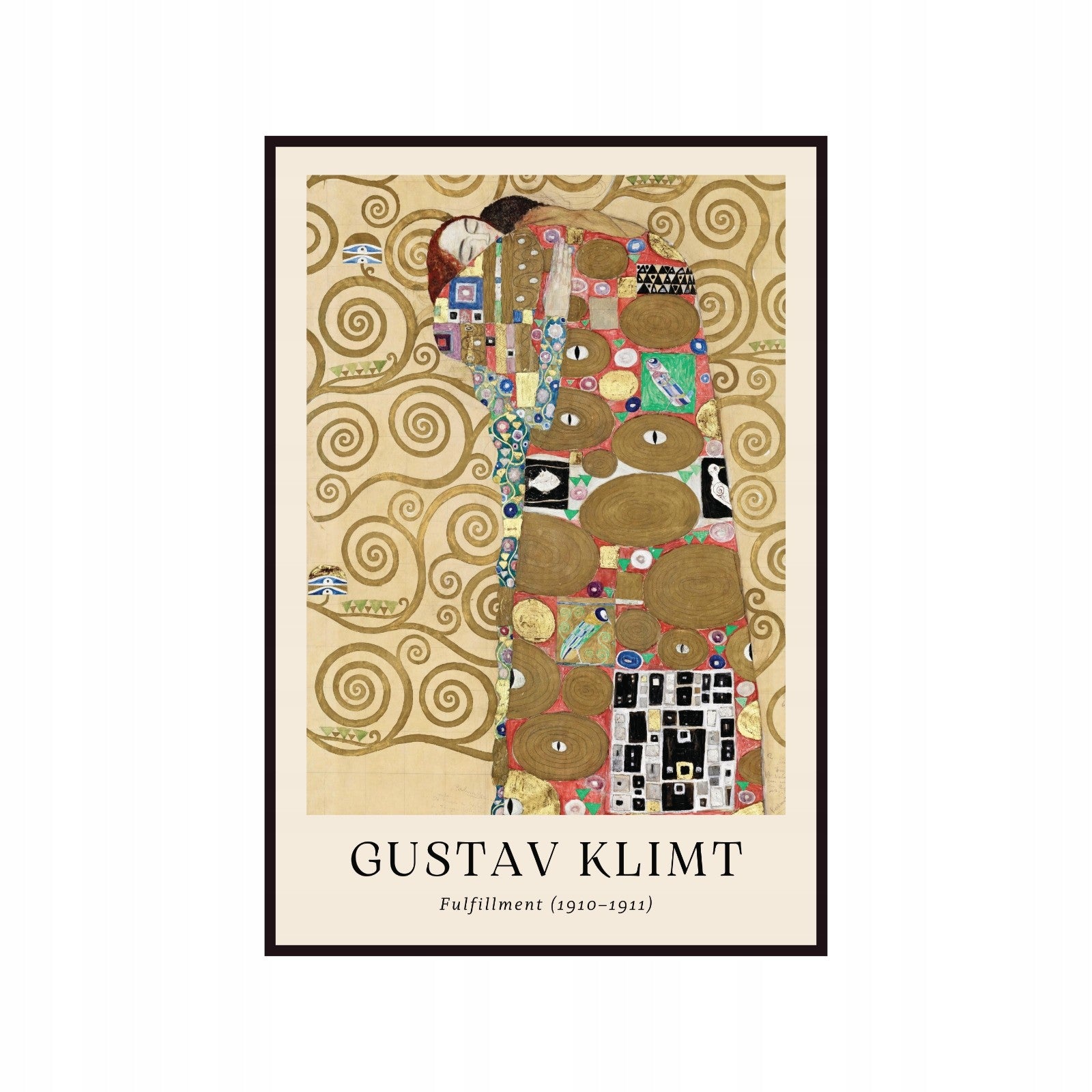Poster Gustav Klimt Fulfillment, fulfillment, contemporary art