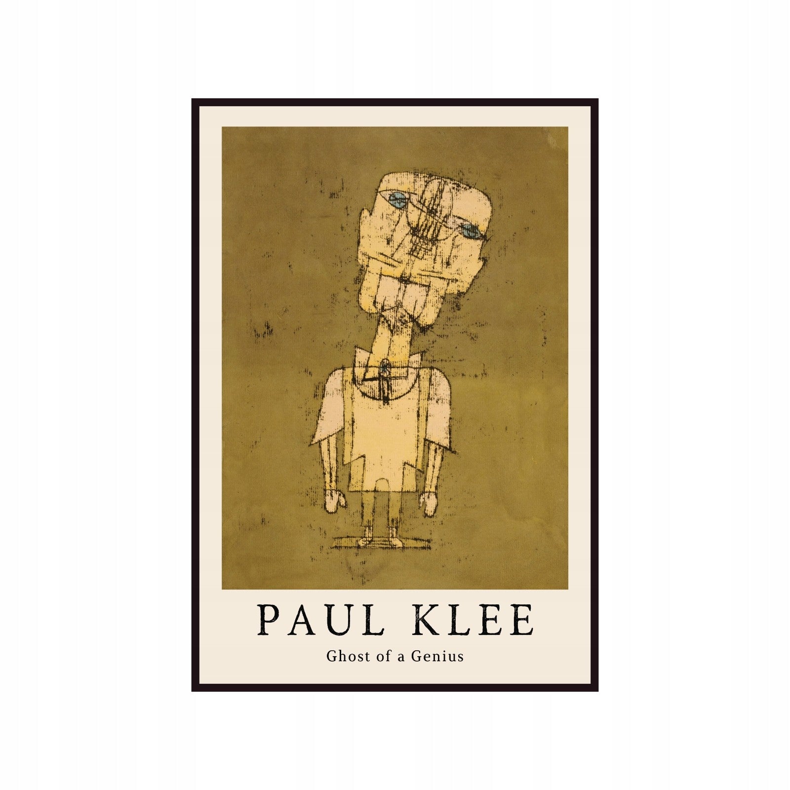 Paul Klee poster The Spirit of Genius, cubism, abstraction, contemporary art