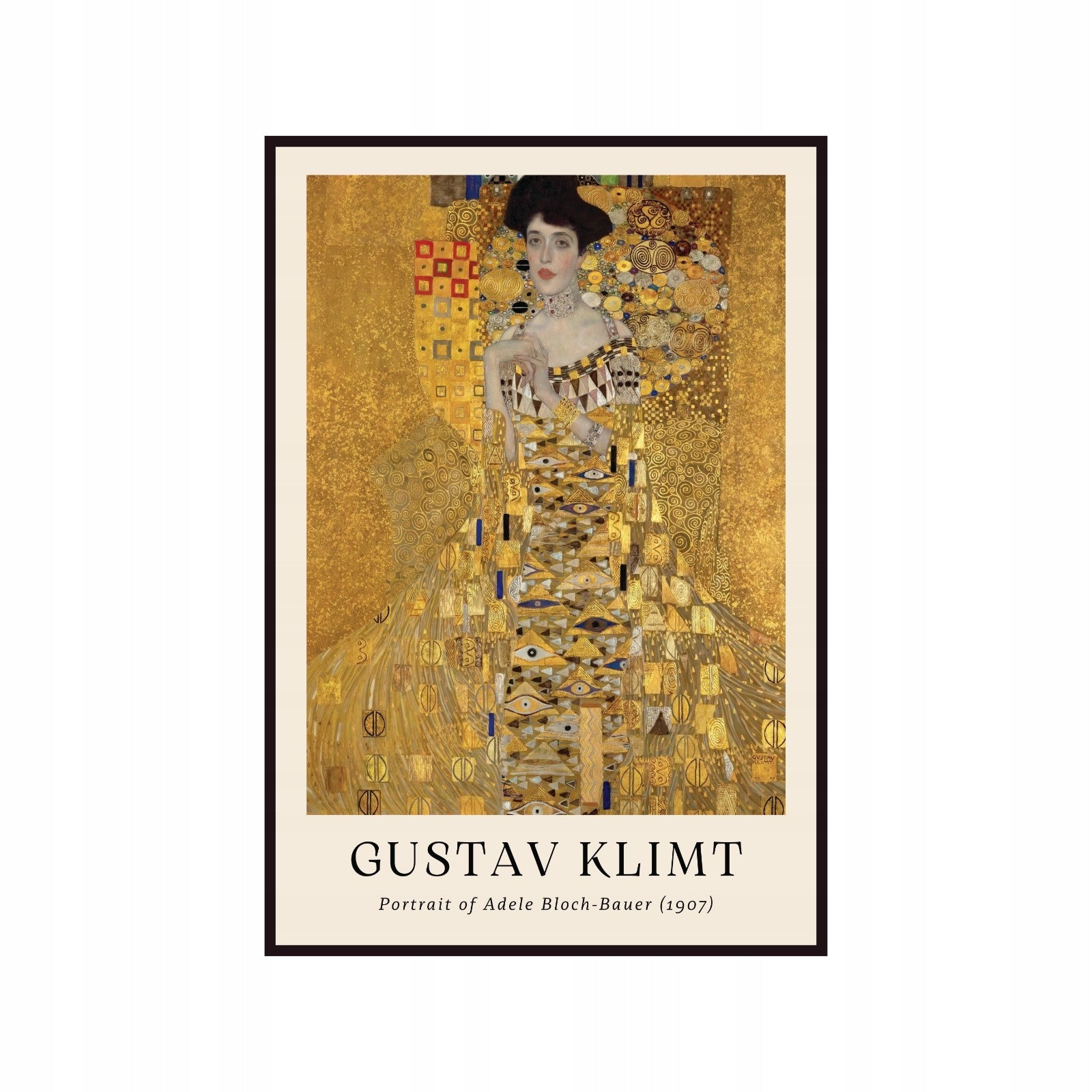 Poster Gustav Klimt portrait of Adele Bloch-Bauer, contemporary art