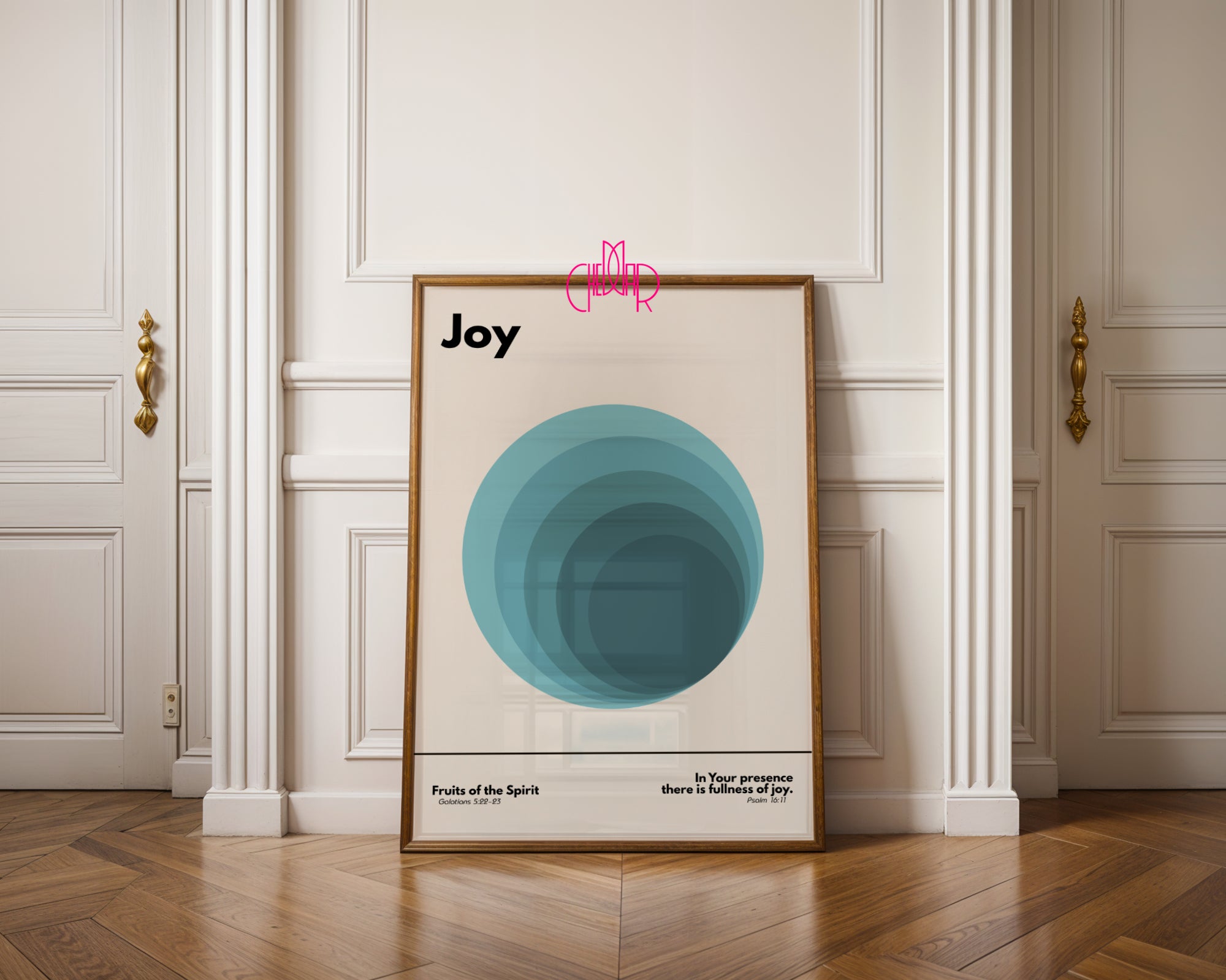Bauhaus poster, Gift of the Holy Spirit - joy