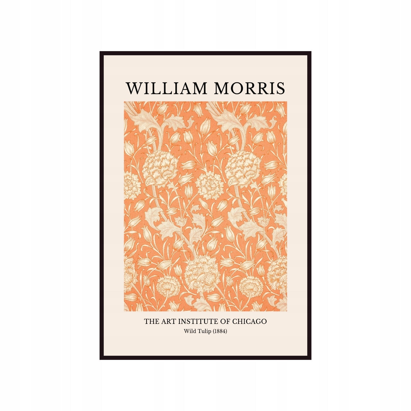 Poster William Morris - Wild Tulip, The Art Institute of Chicago, 1884