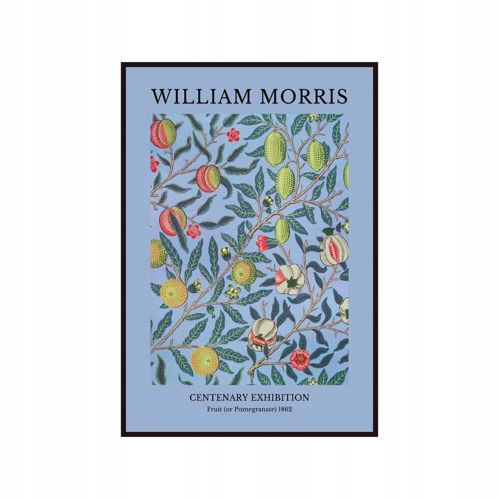 Poster William Morris – Centenary Exhibition, Fruit (Pomegranate) 1862