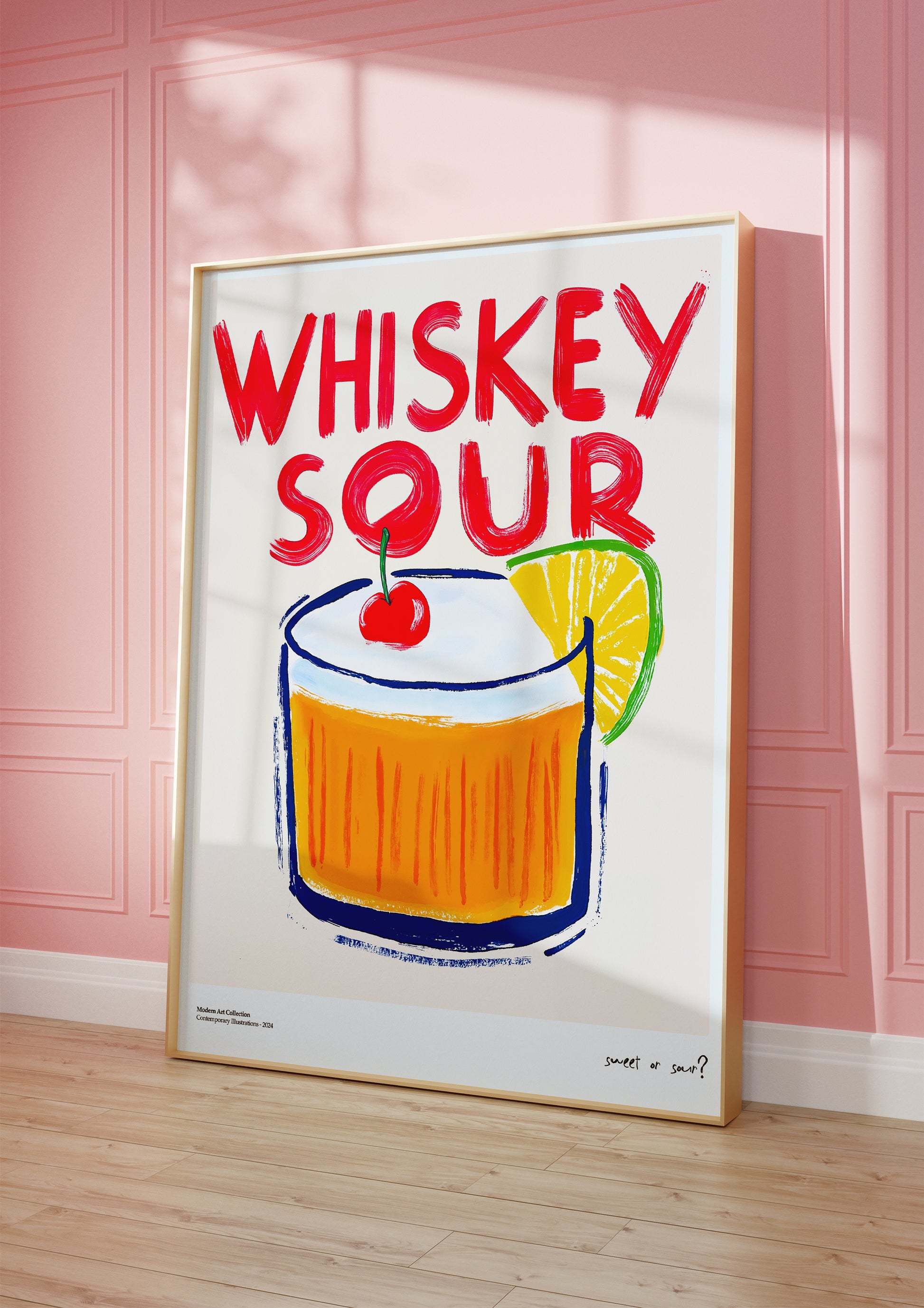 “Whiskey Sour” poster – A classic with a fun twist!
