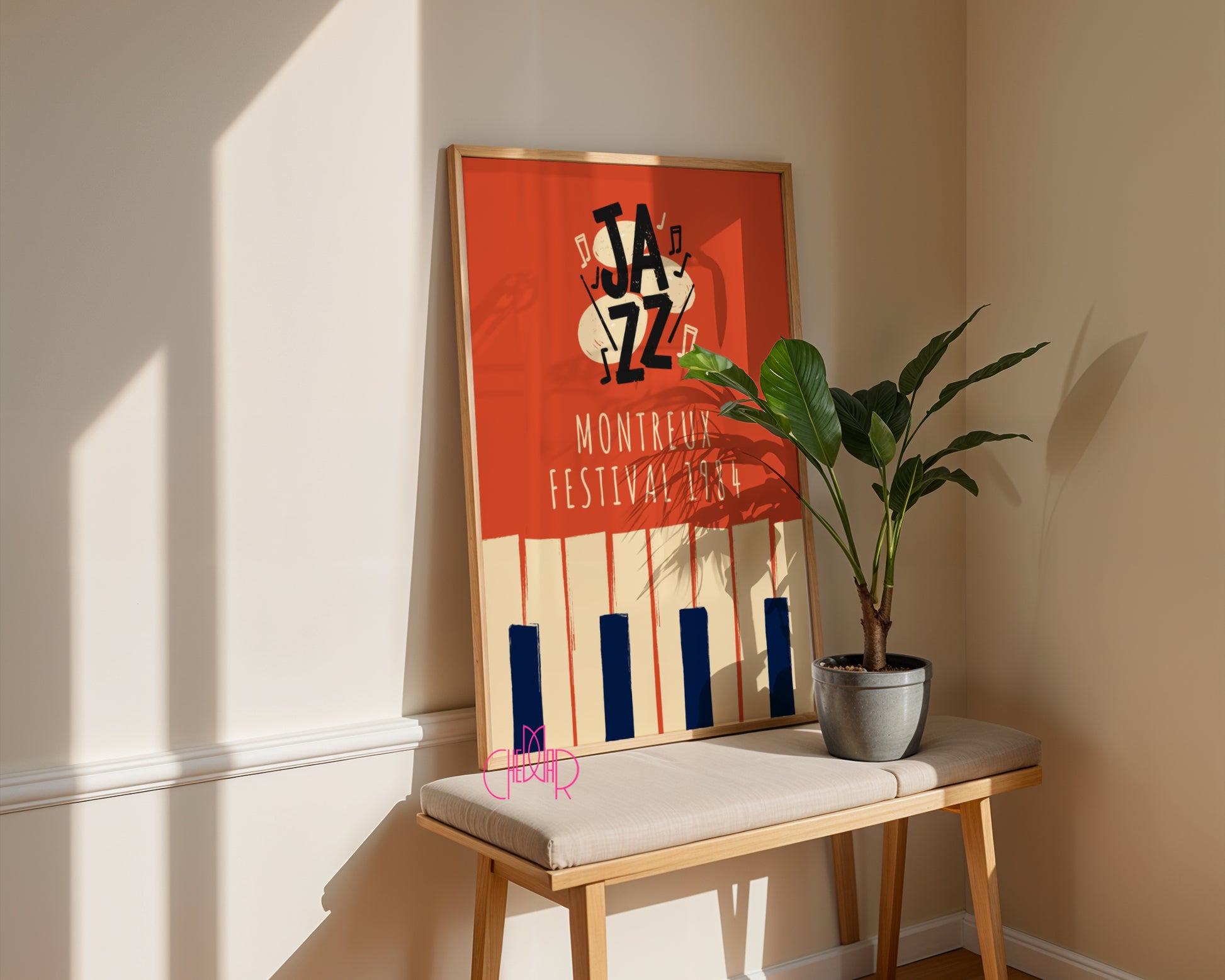 Music poster from the All That Jazz series, Montreux 1984