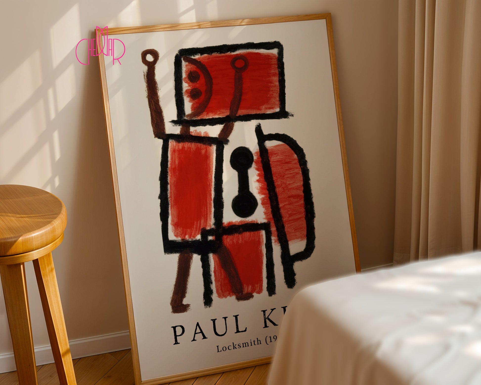 Paul Klee Locksmith poster 1940, abstract