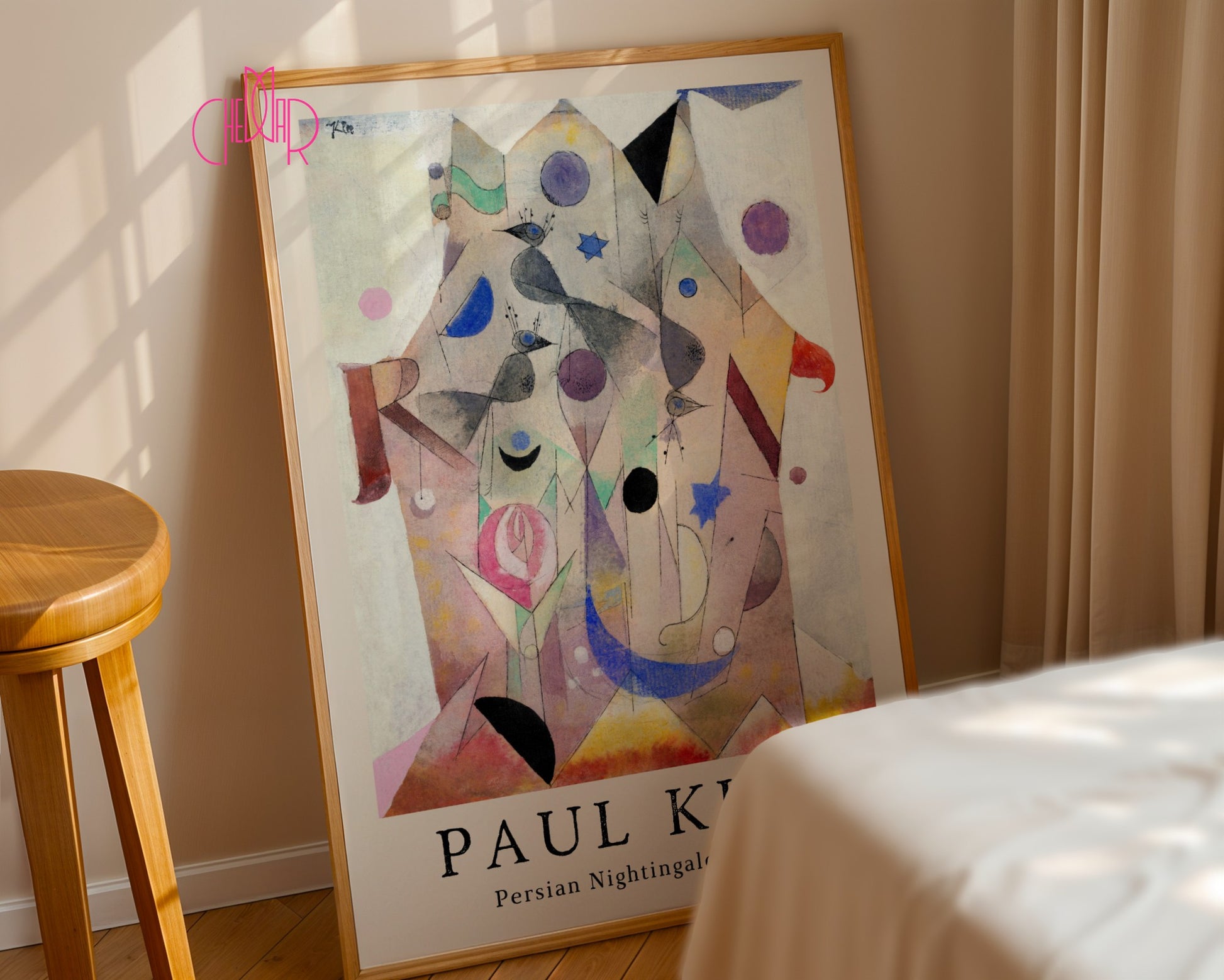 Poster Paul Klee Persian Nightingales cubism, abstraction