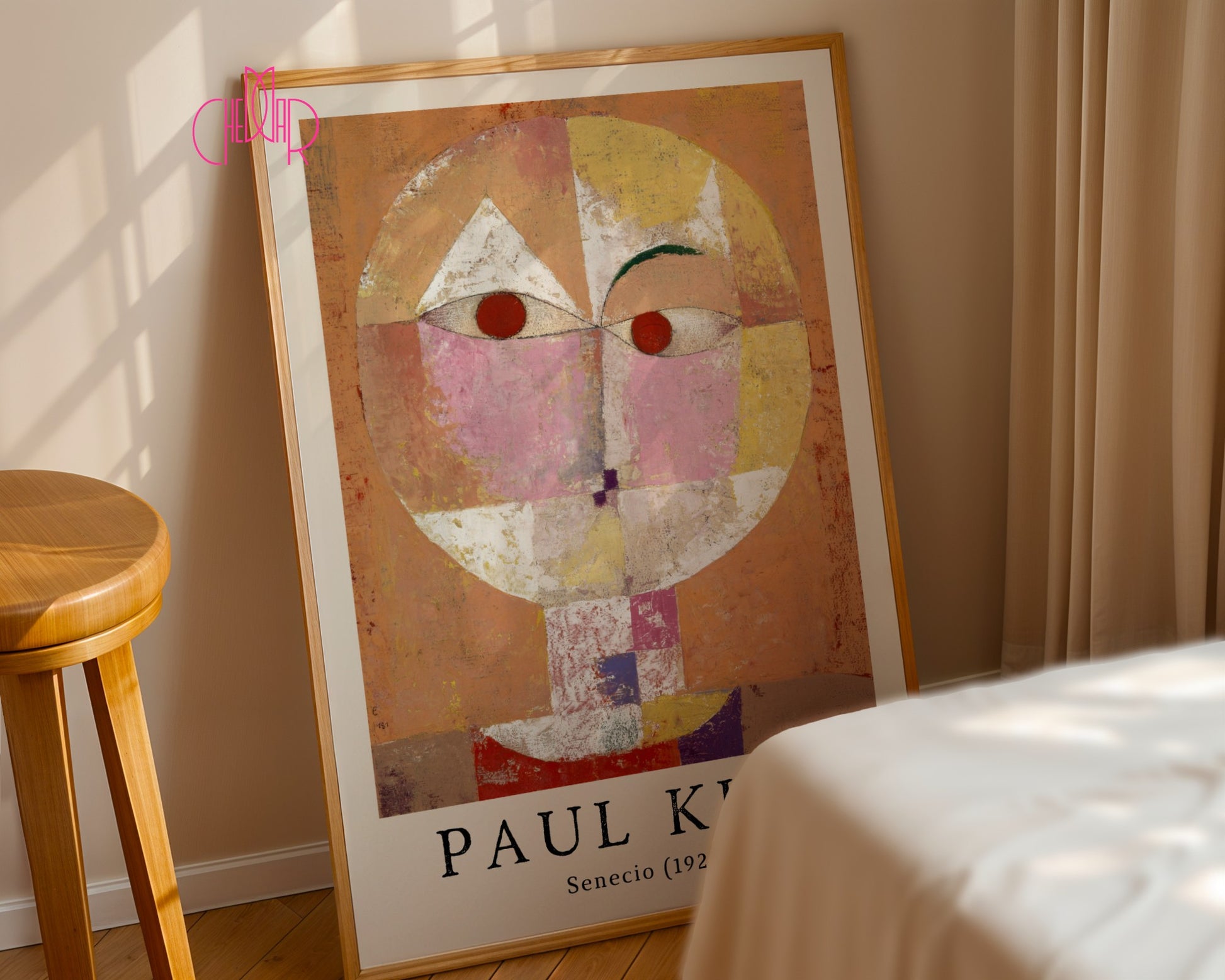 Paul Klee Senecio poster 1922, abstraction, cubism, art