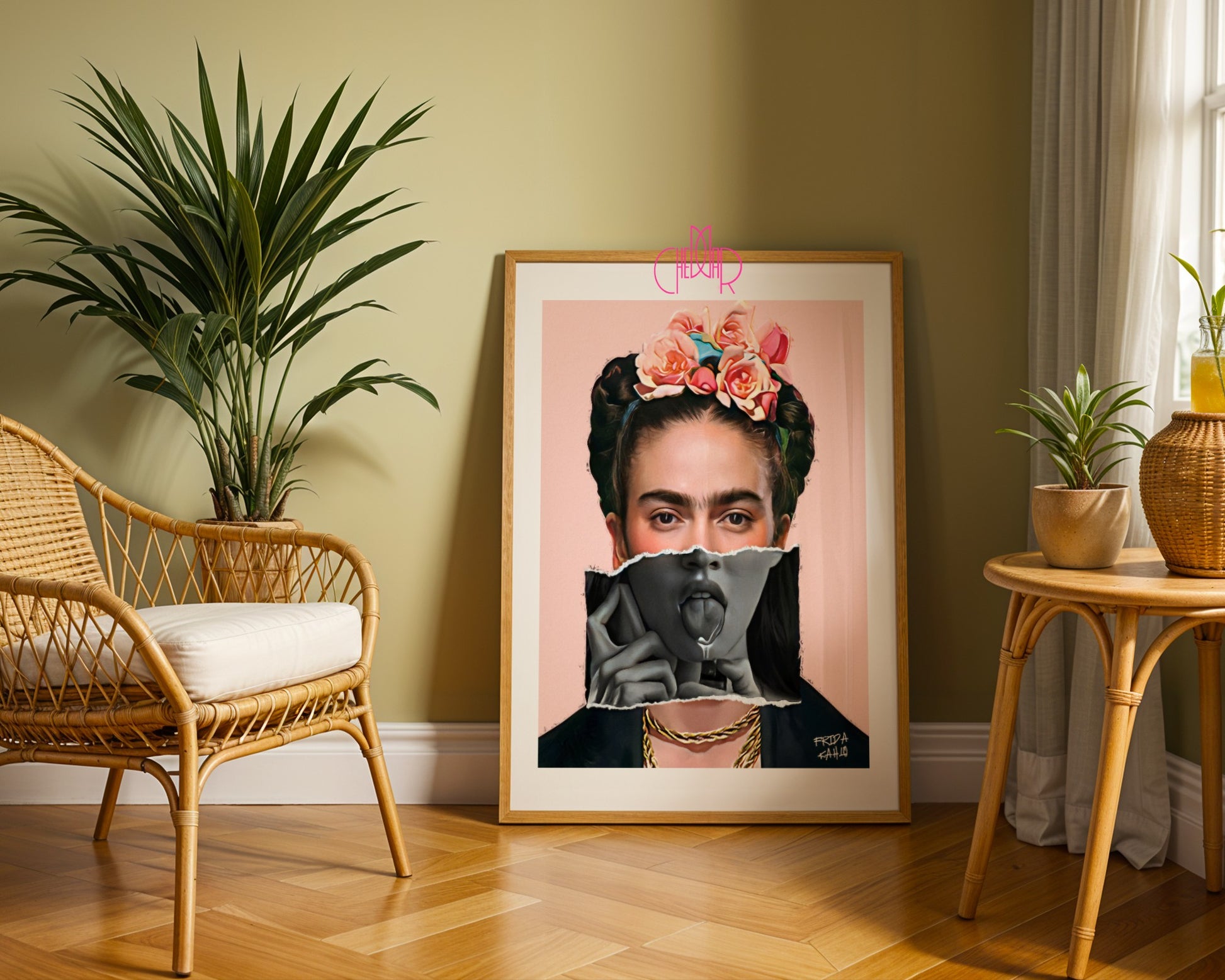 Poster "Frida Kahlo - portrait", avant-garde, contemporary art