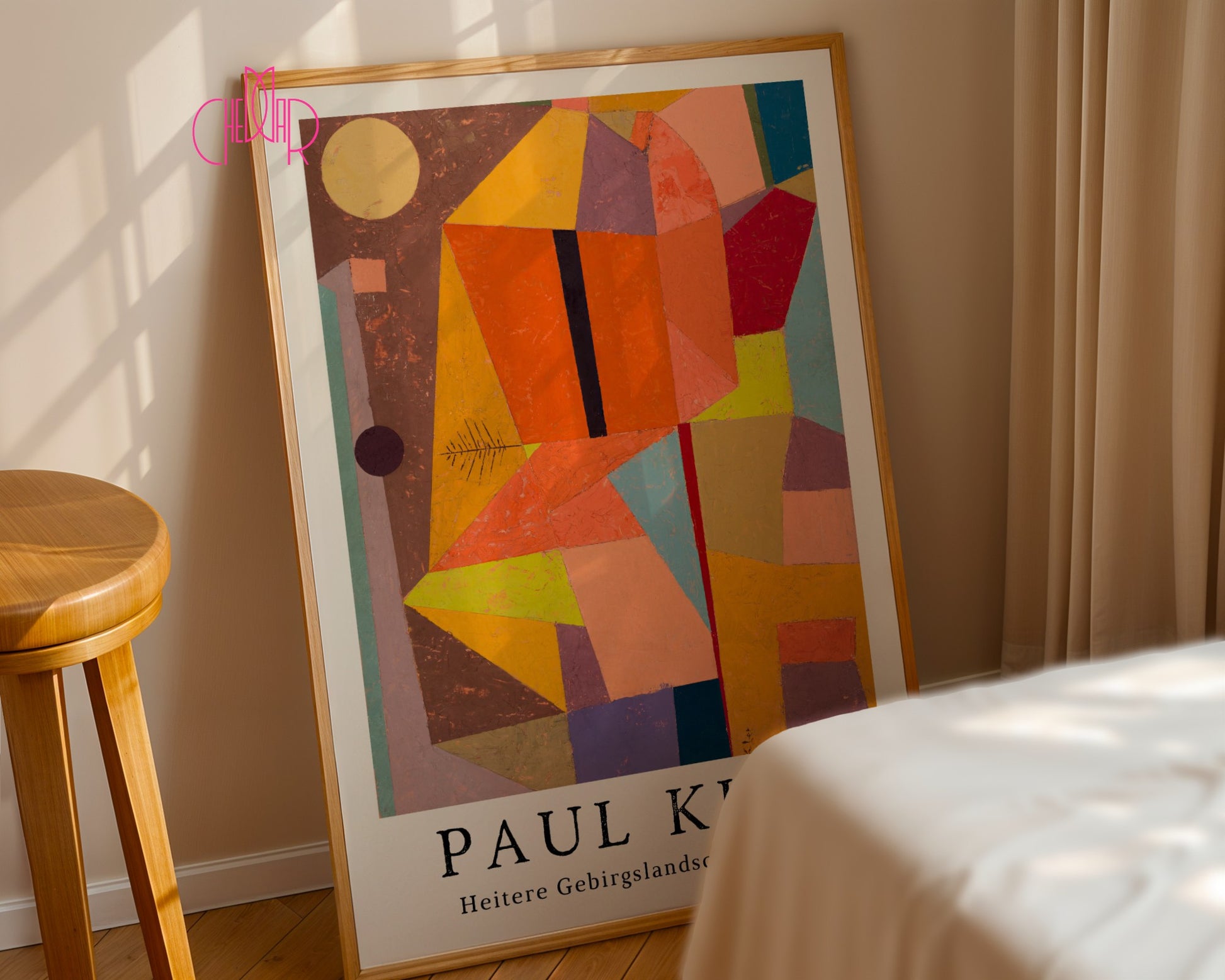 Poster Paul Klee Heitere Gebirgslandschaft 1929, cubism, abstraction