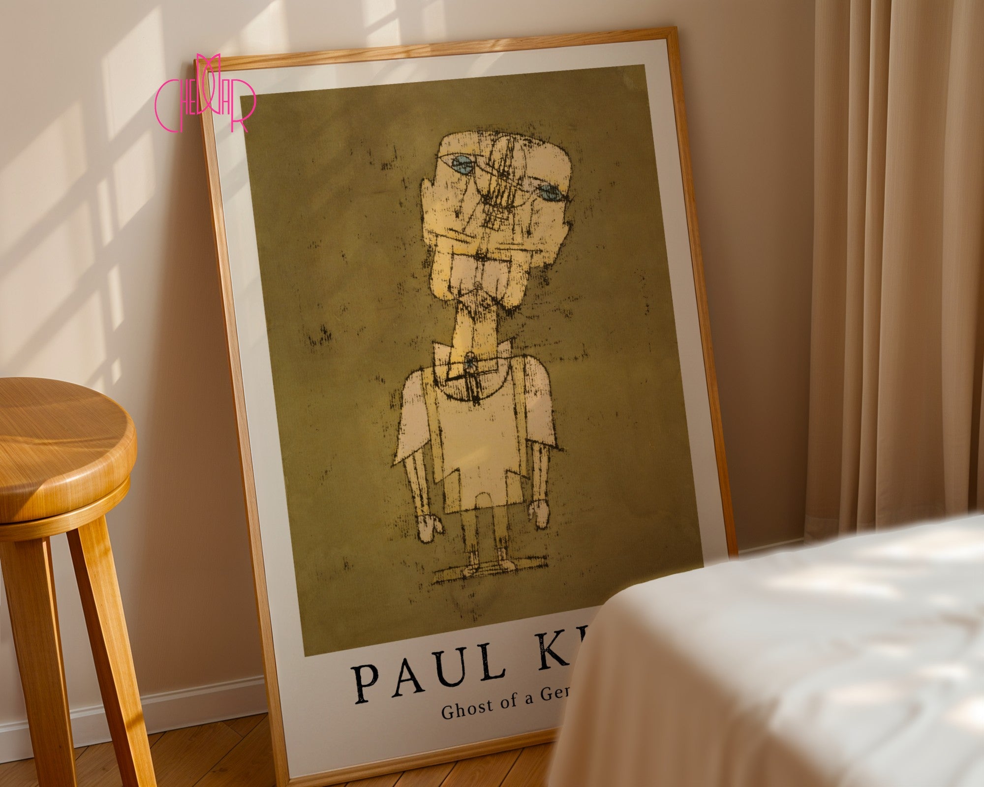 Paul Klee poster The Spirit of Genius, cubism, abstraction, contemporary art