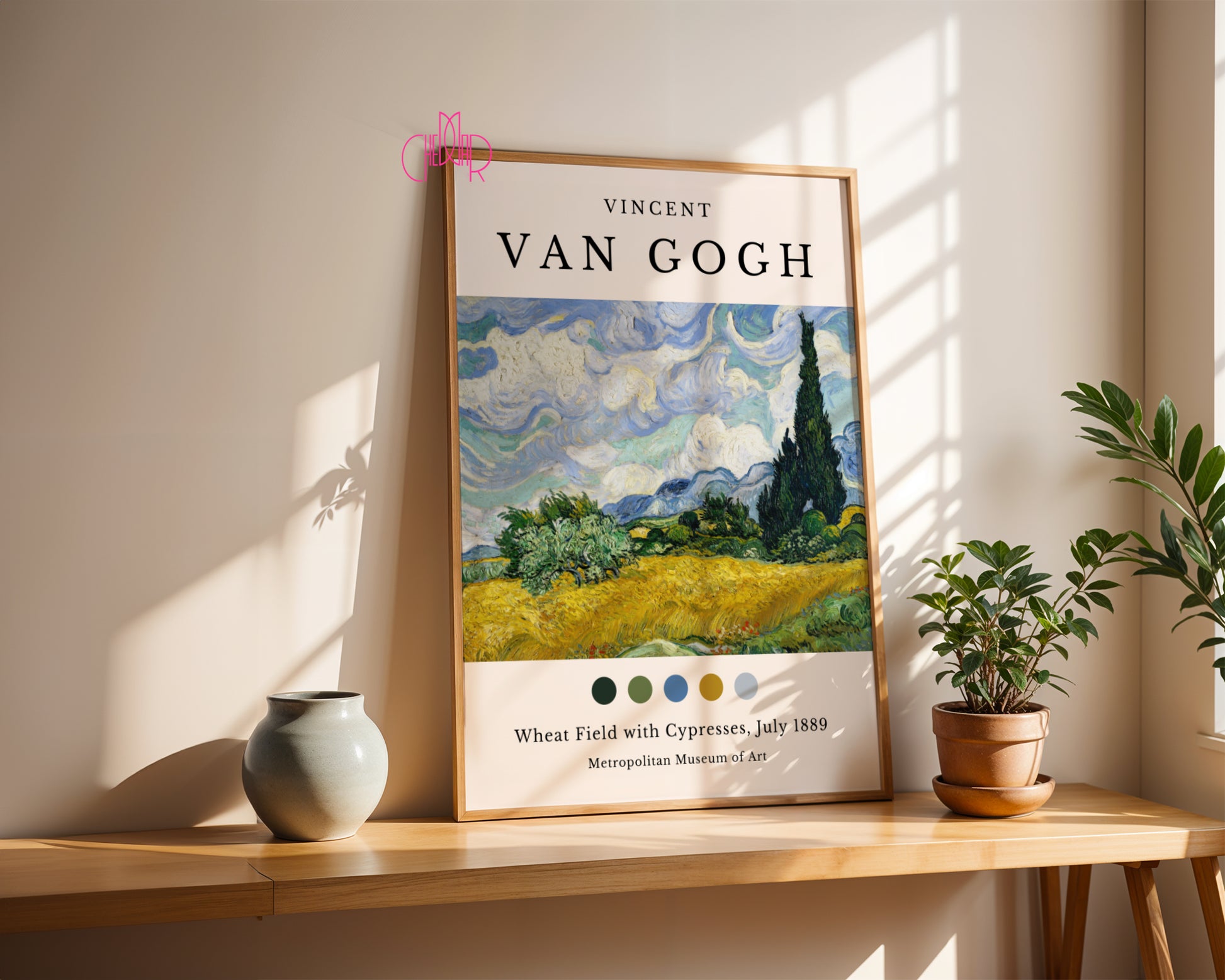 Vincent Van Gogh Wheat Field with Cypresses, New York poster
