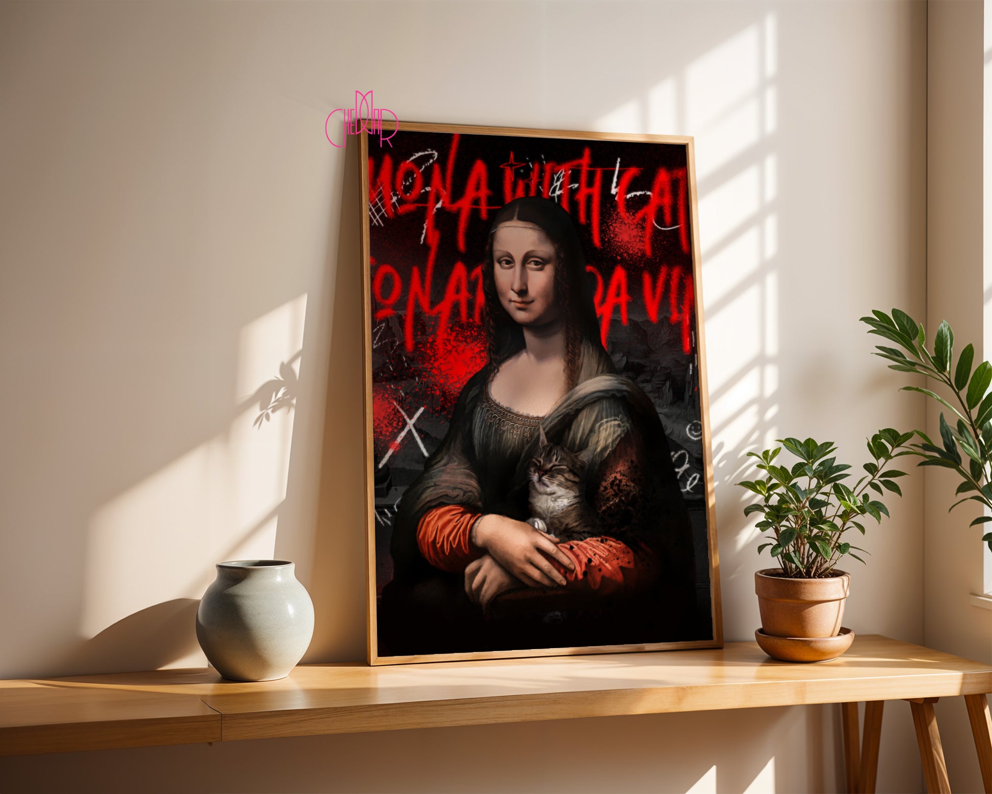 Avant-Garde Poster "Mona Lisa", contemporary art, avant-garde art