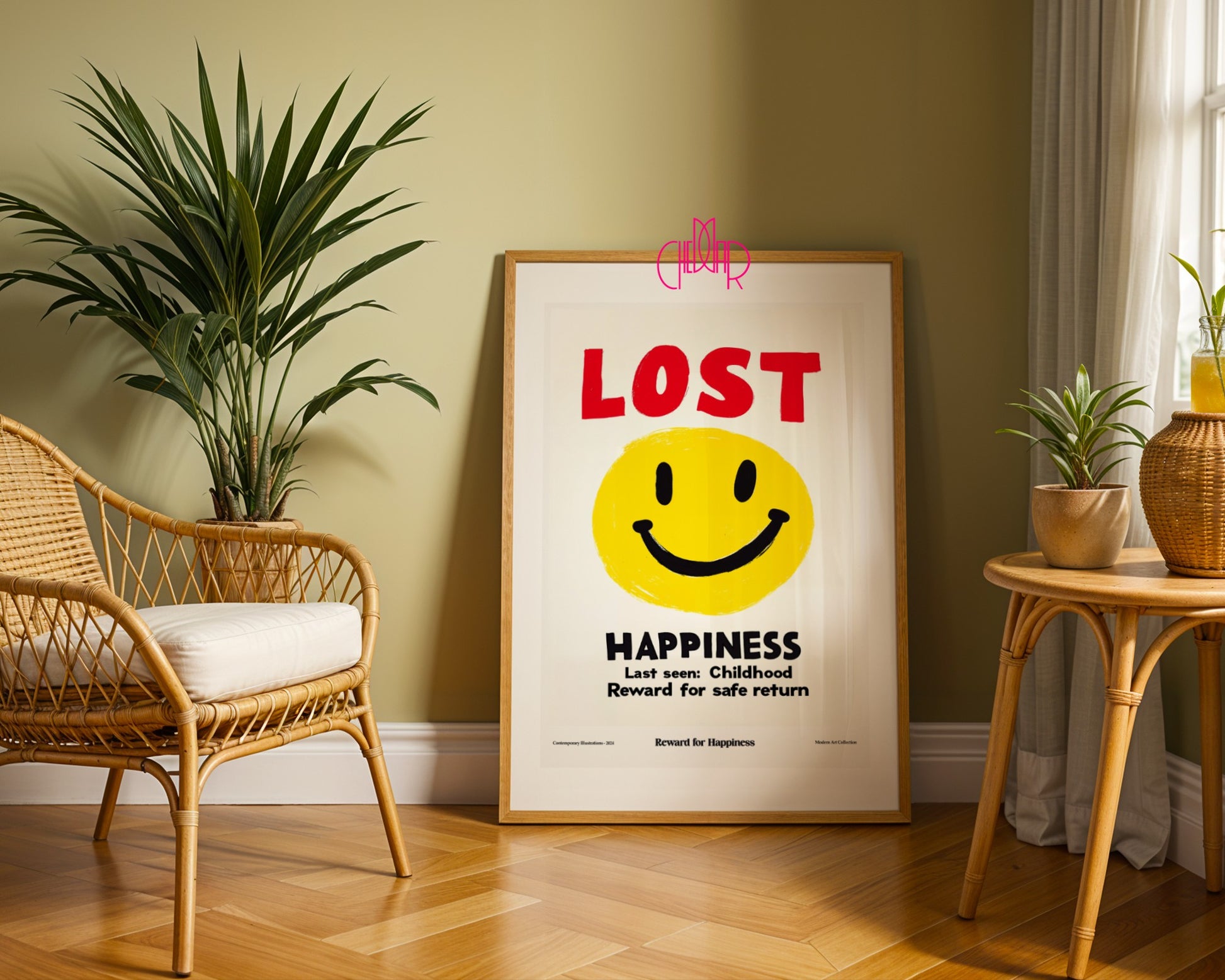Modernist poster, Lost Happiness, lost happiness