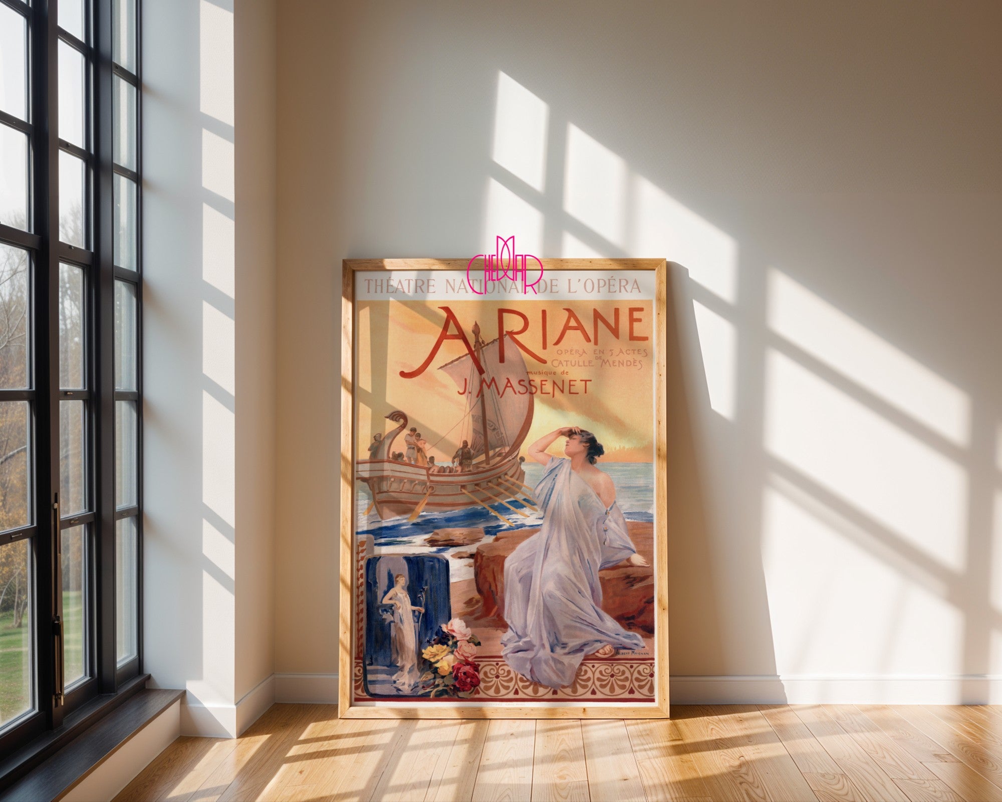 Art Nouveau poster – Ariane – Théâtre National de l'Opéra, 1865