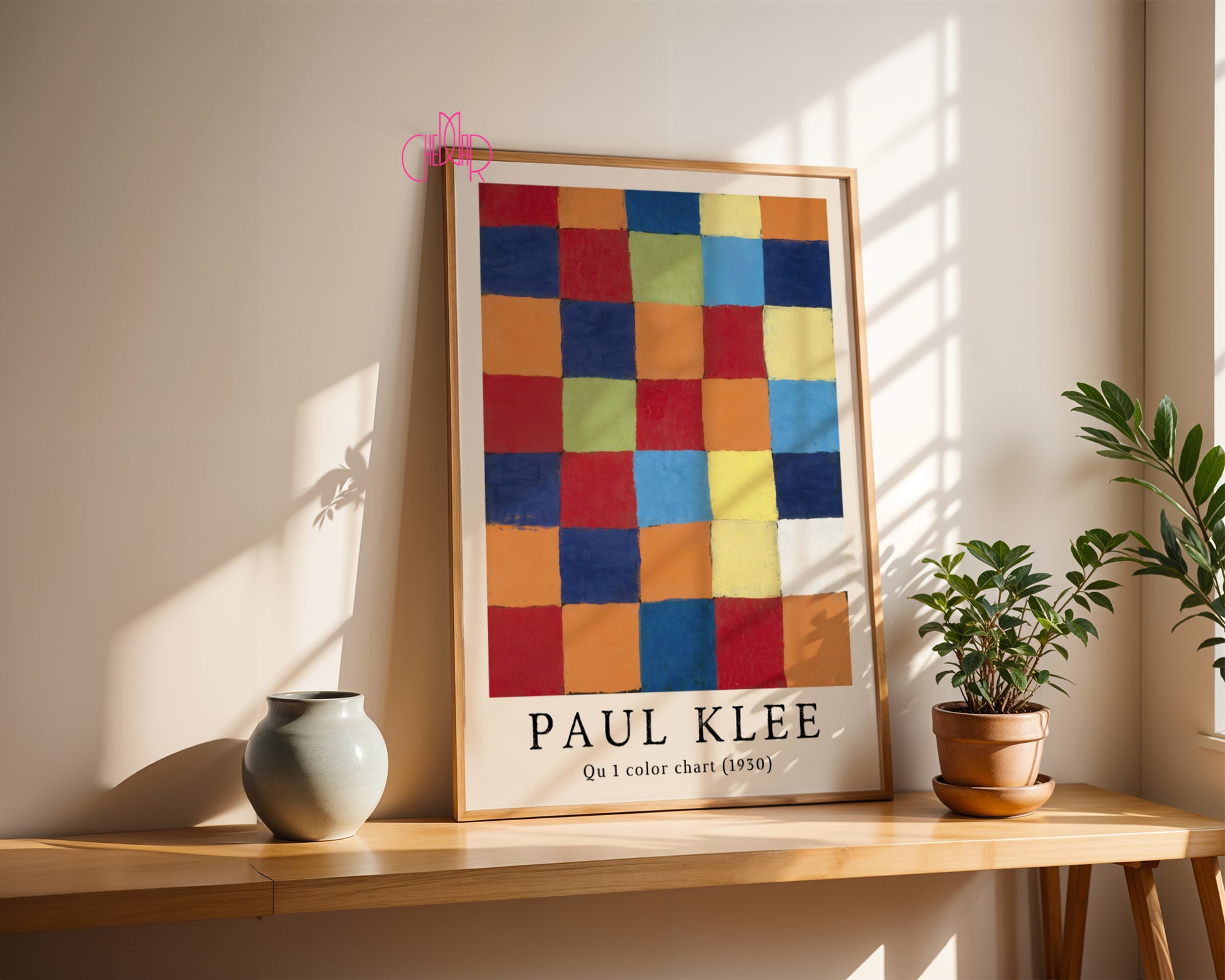 Paul Klee Qu 1 Color Chart – Geometric Abstract Poster
