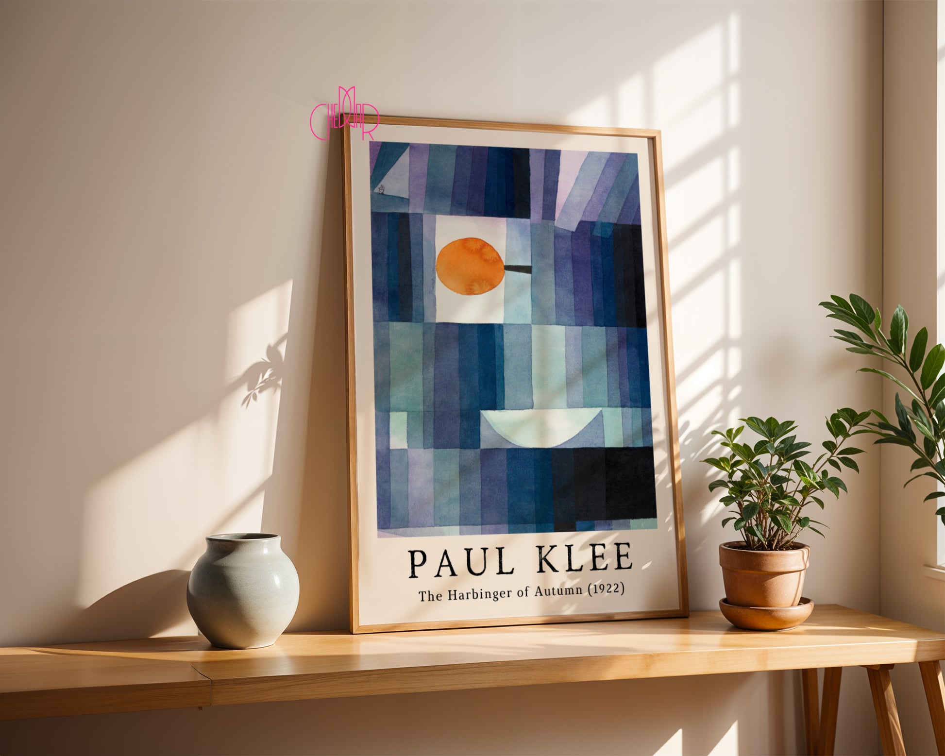 Paul Klee's poster The Harbinger of Autumn 1922, cubism, abstraction