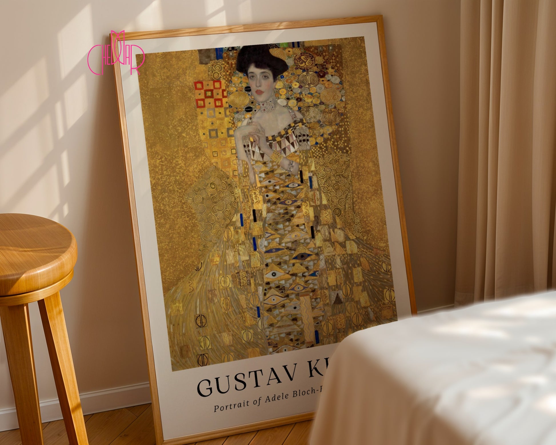 Poster Gustav Klimt portrait of Adele Bloch-Bauer, contemporary art